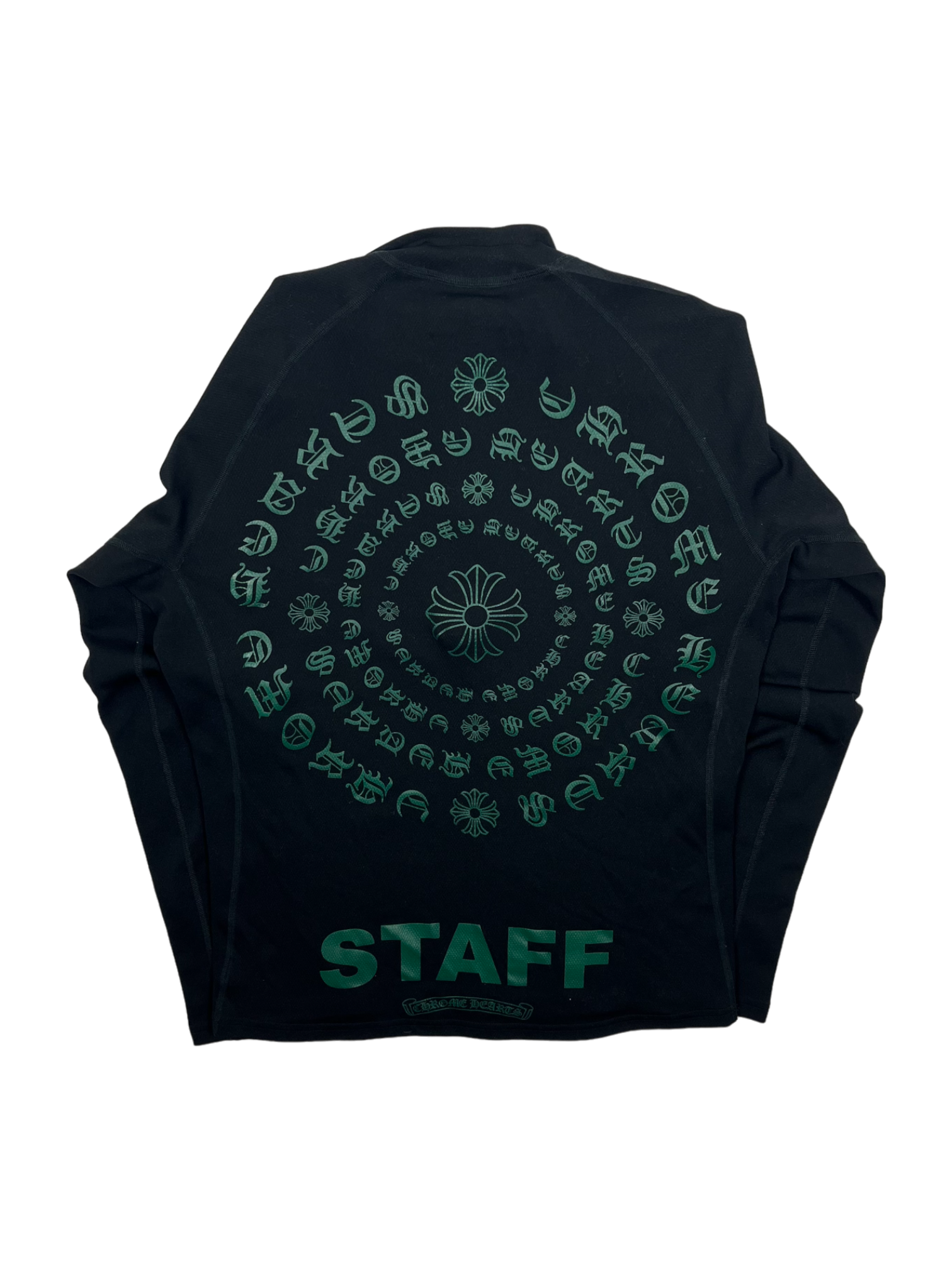 Chrome Hearts Staff Exclusive Spiral Logo Half Zip Fleece
