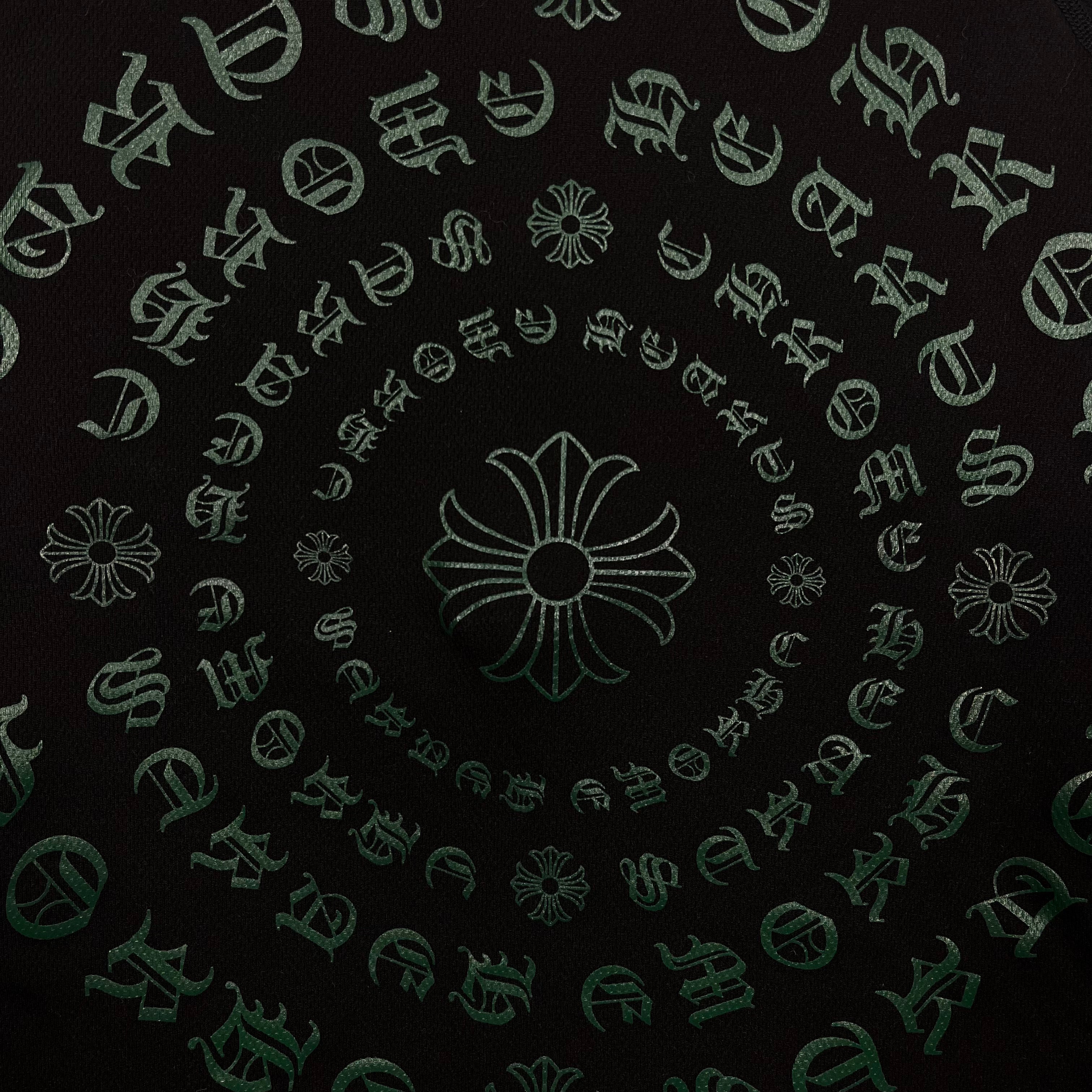 Chrome Hearts Staff Exclusive Spiral Logo Half Zip Fleece