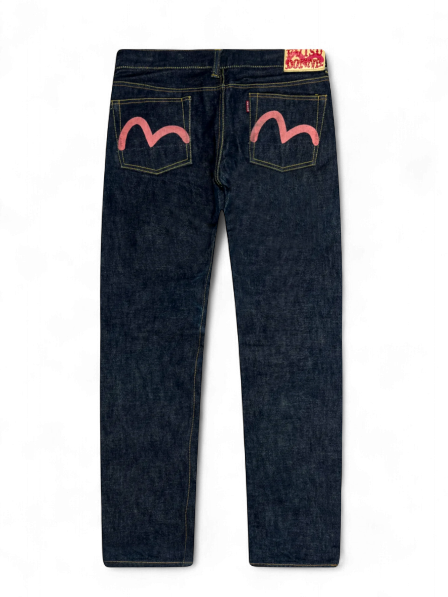 Evisu Pink Seagull Logo Denim Jeans