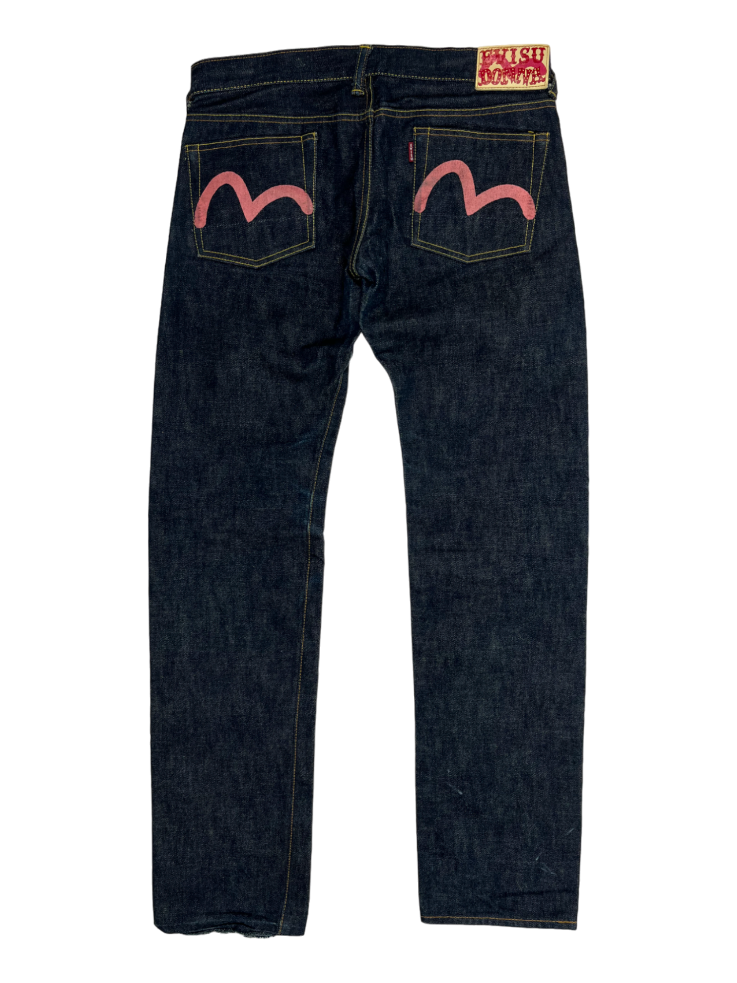 Evisu Pink Seagull Logo Denim Jeans