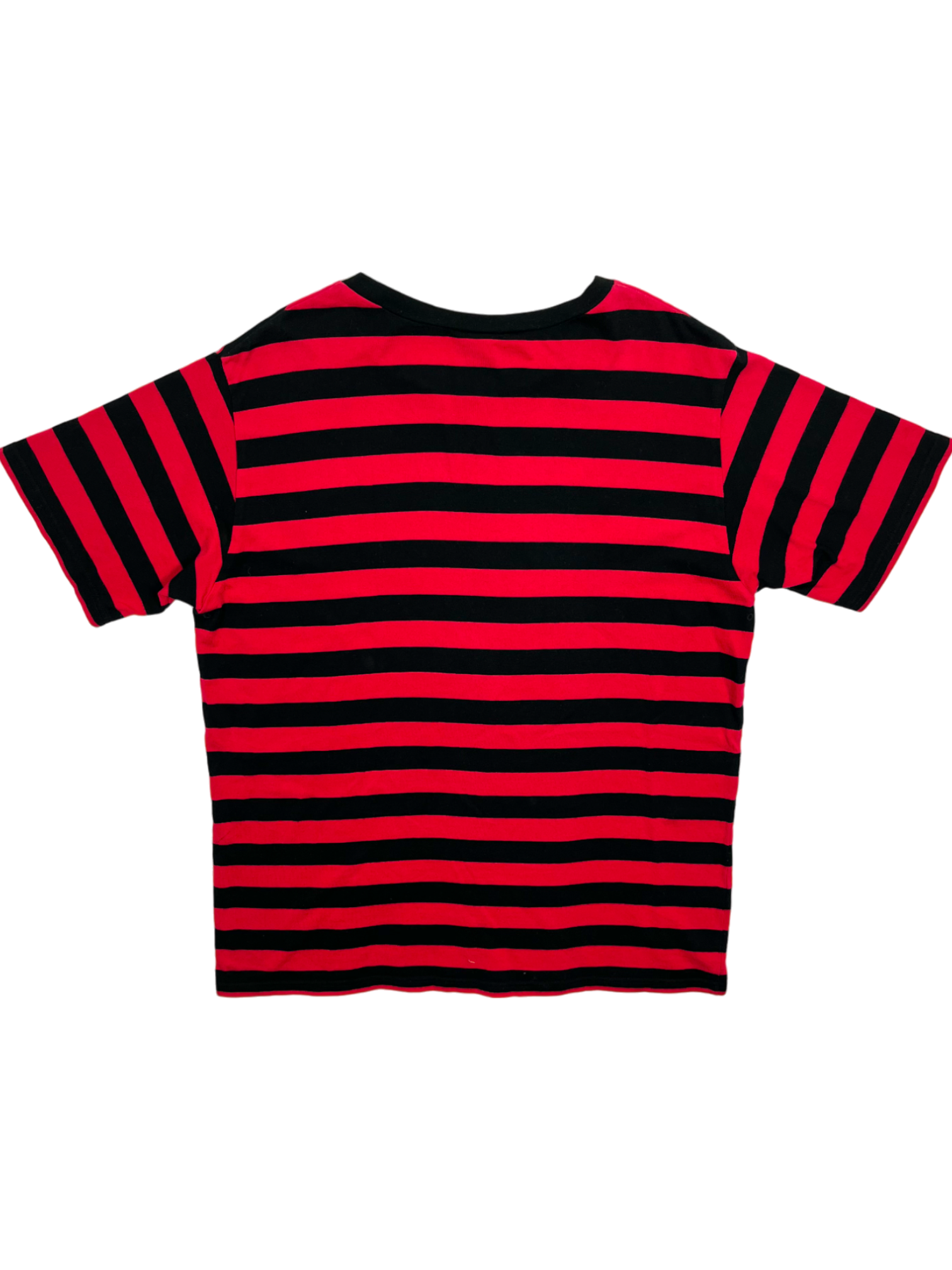 NUMBER (N)INE 2002 Red Striped Gotham City Tee