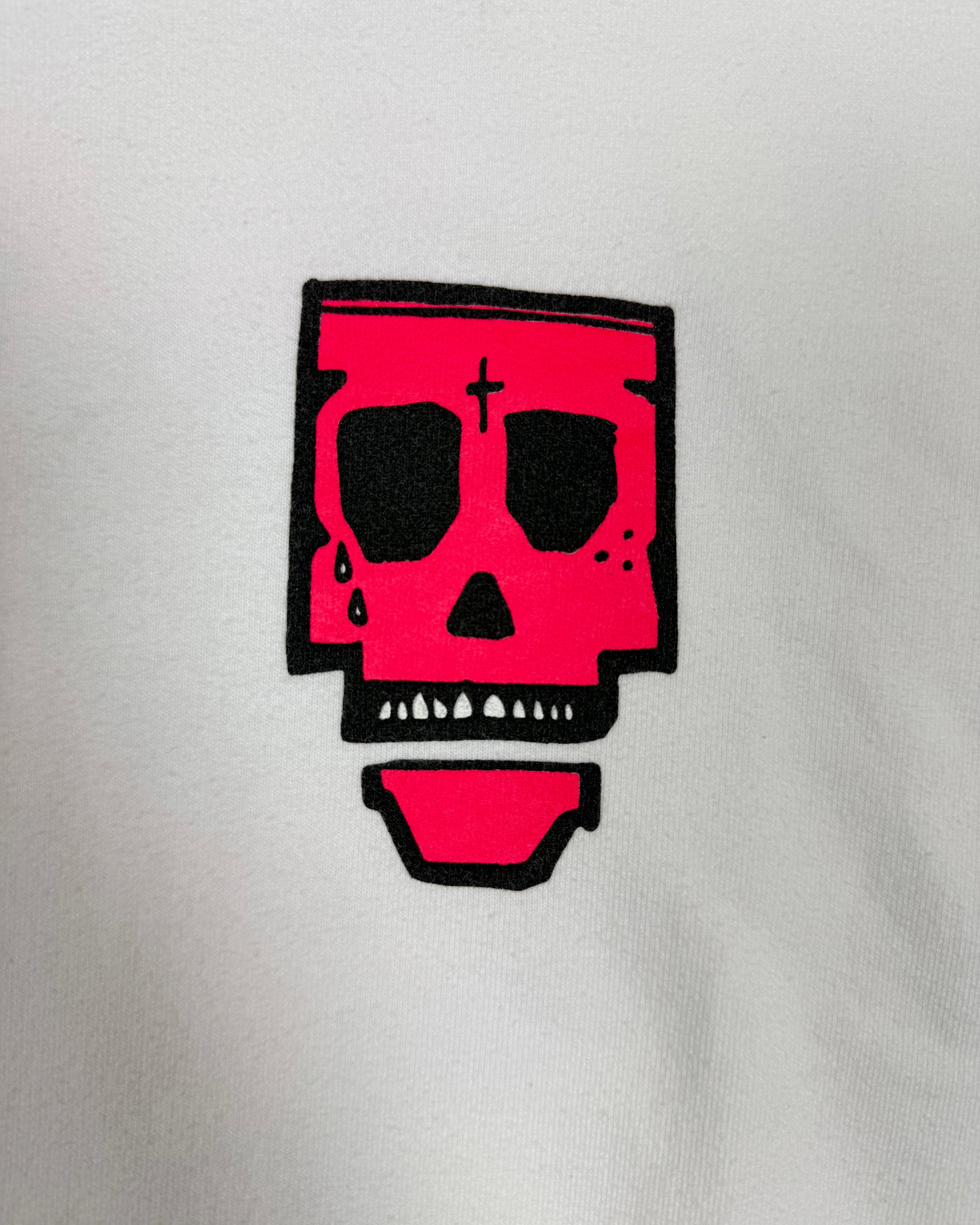 Chrome Hearts Punk Munk Friends and Family Pink White Hoodie