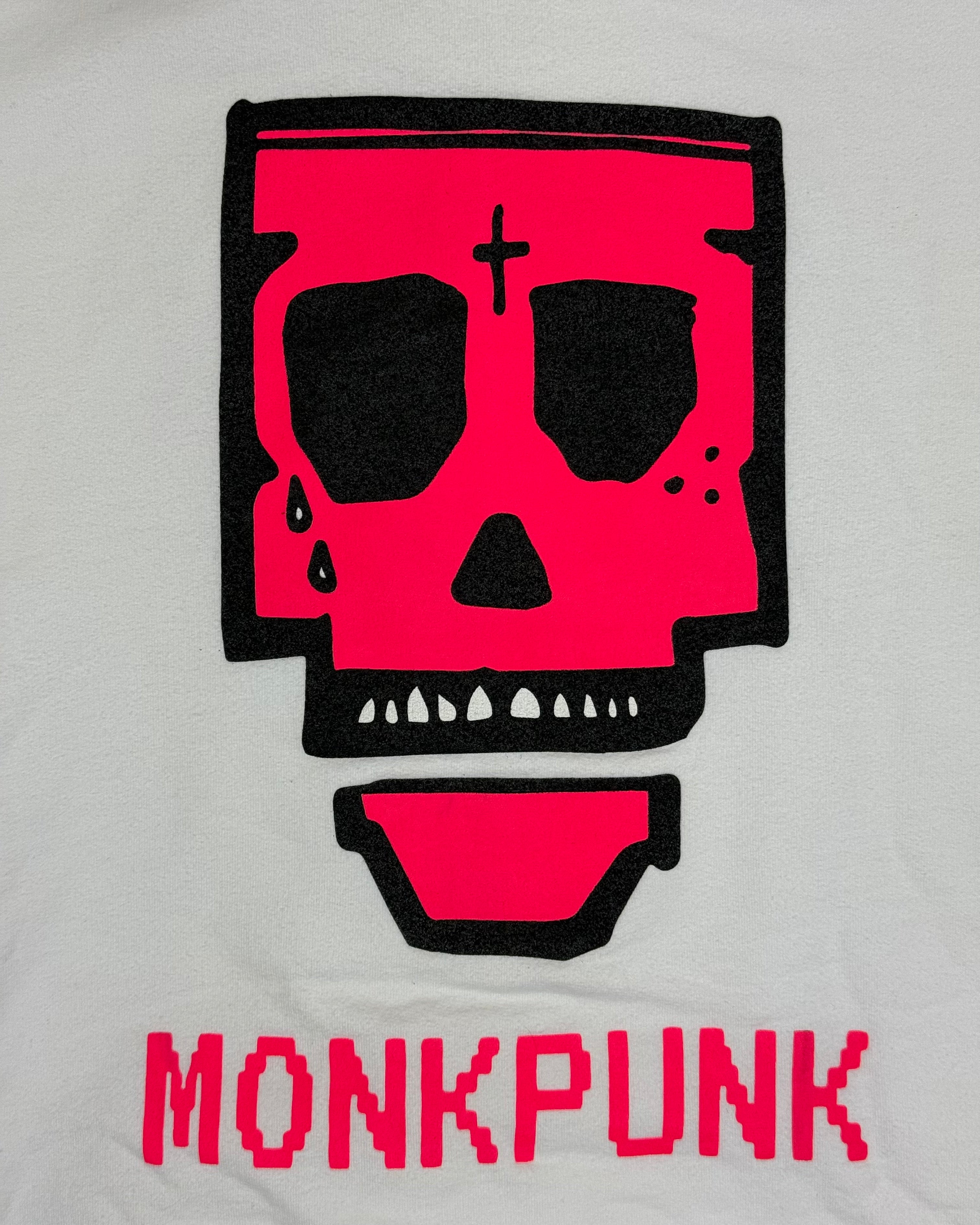 Chrome Hearts Punk Munk Friends and Family Pink White Hoodie