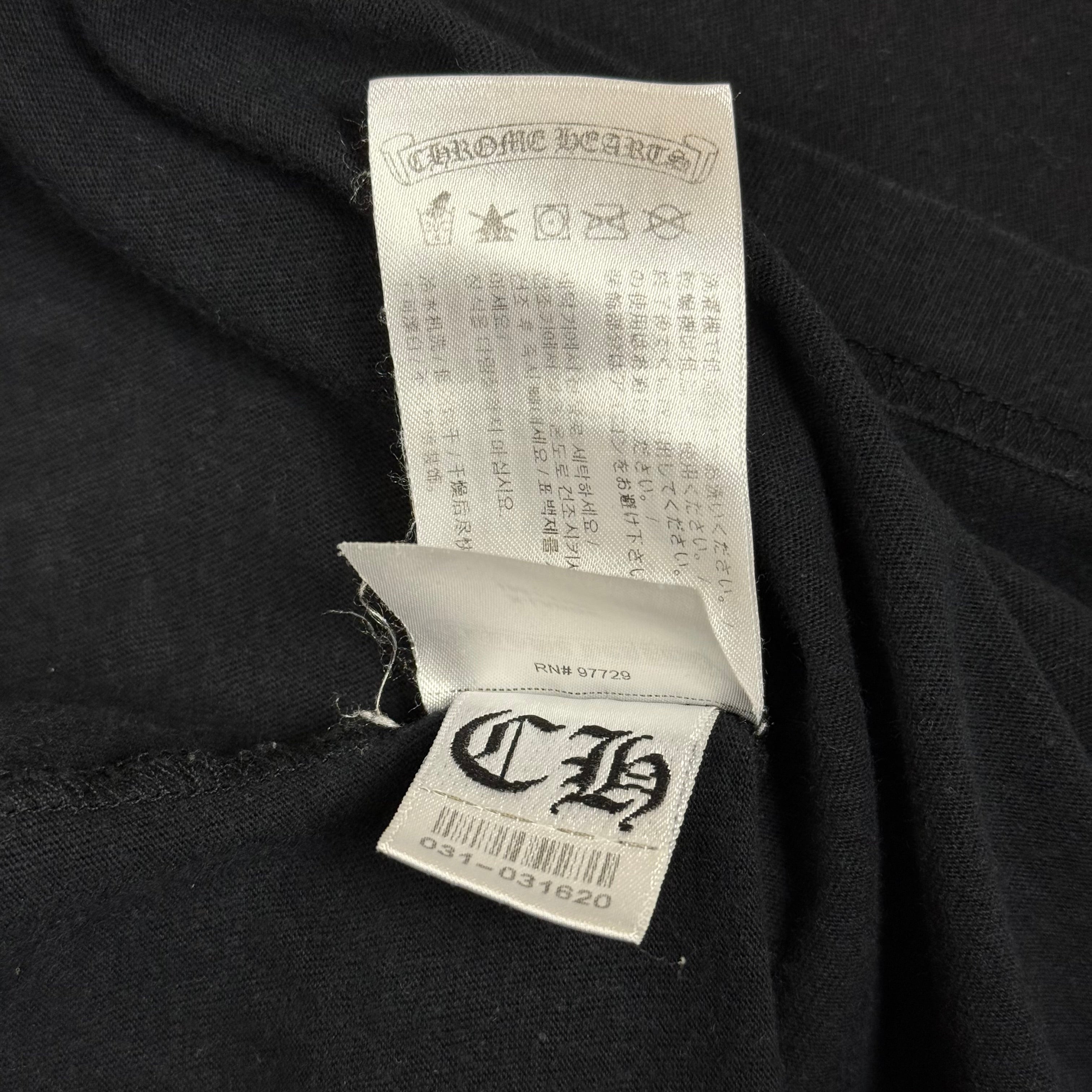 Chrome Hearts Black Multi Colour Horseshoe Logo Tee