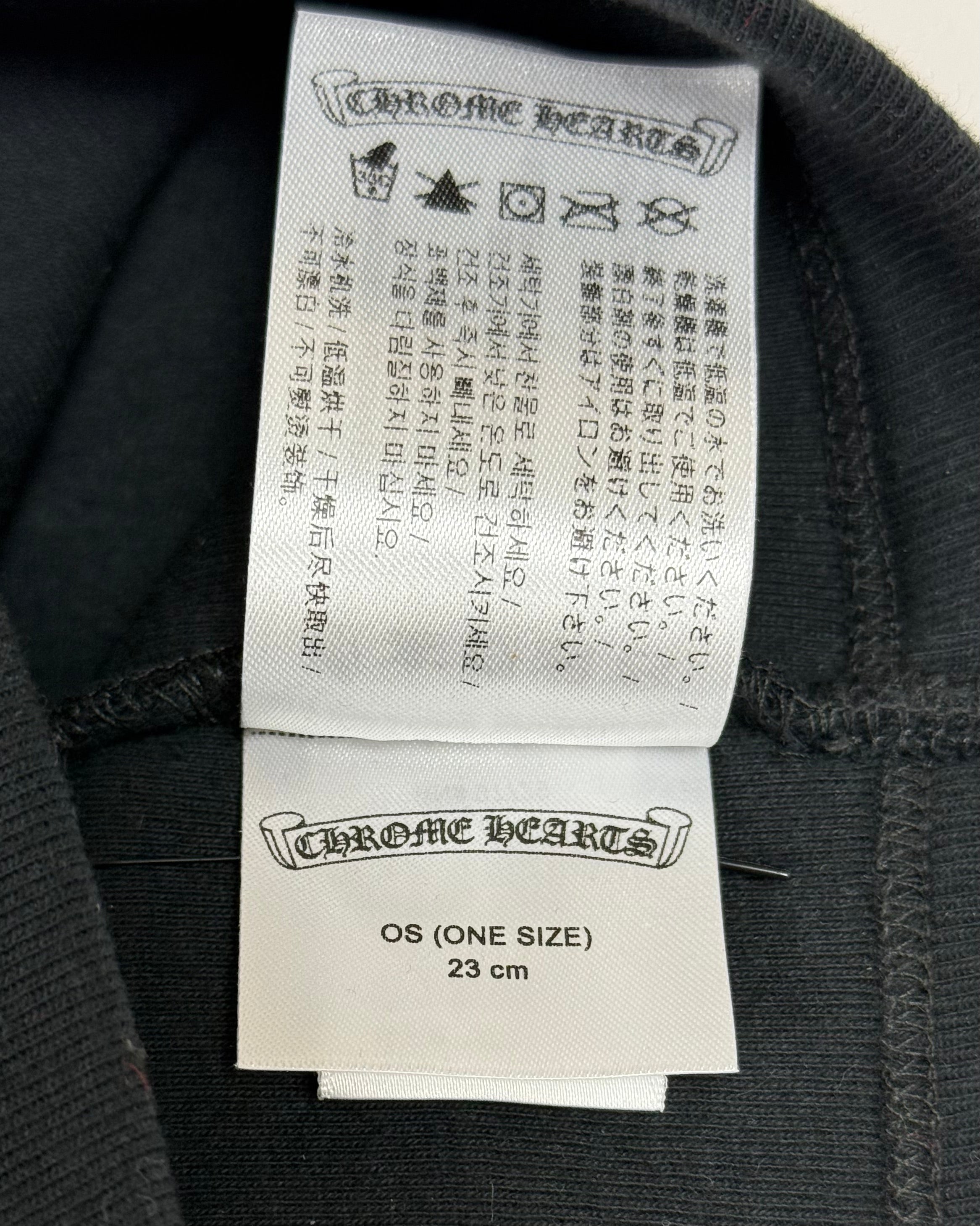 Chrome Hearts Black Horseshoe Skull Cap Beanie