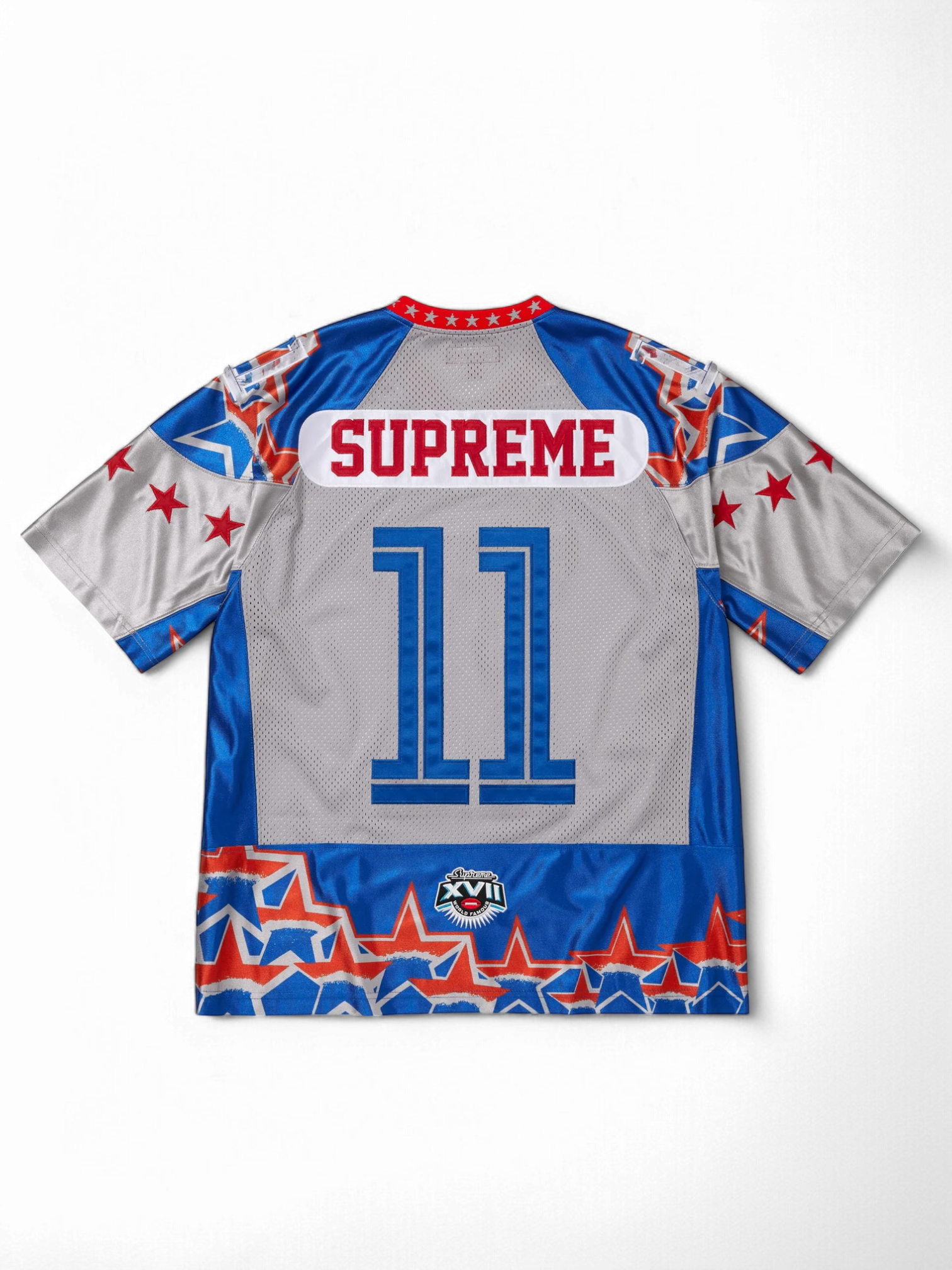 Supreme Blue Orange Star Football Jersey