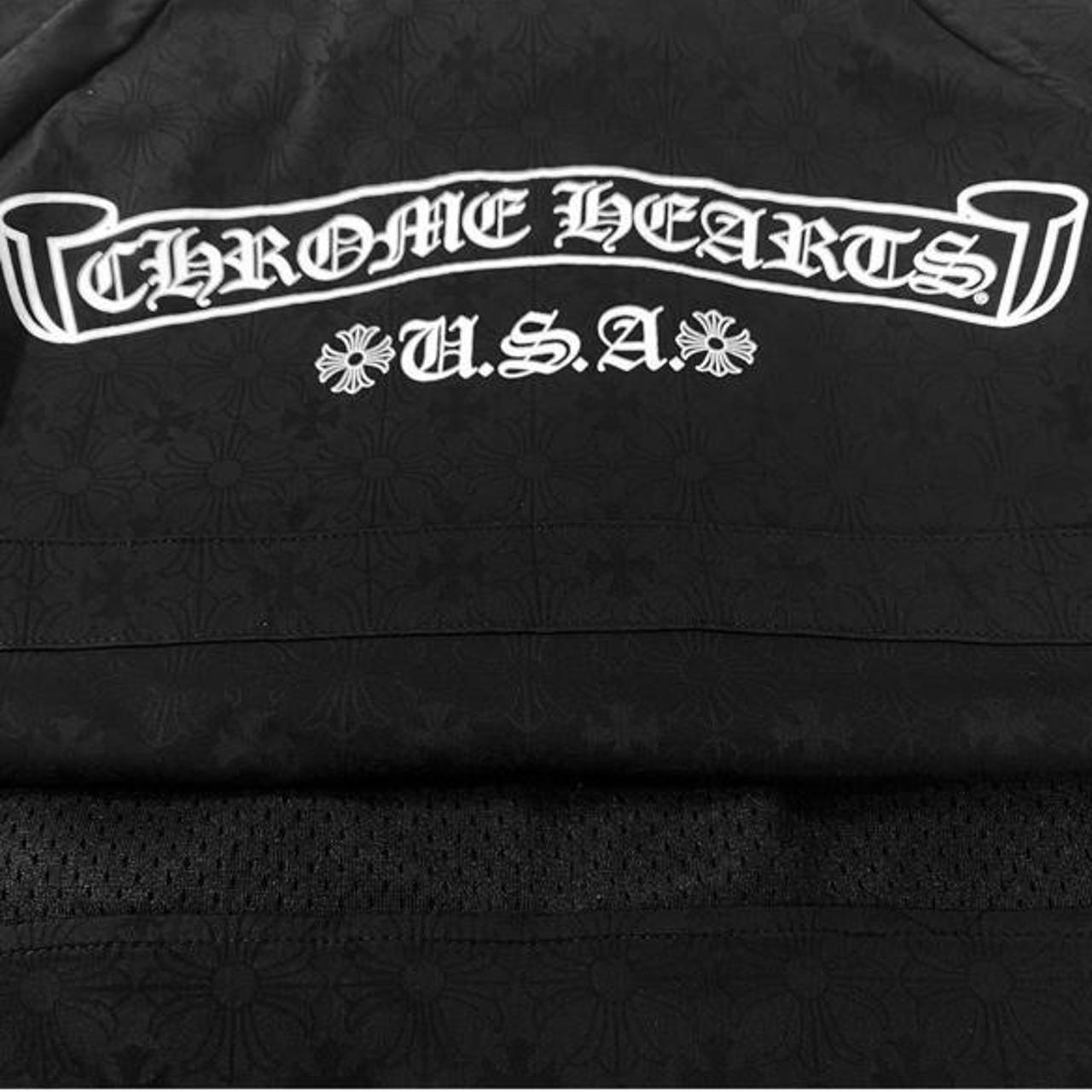 Chrome Hearts Black Monogram Nylon Track Jacket
