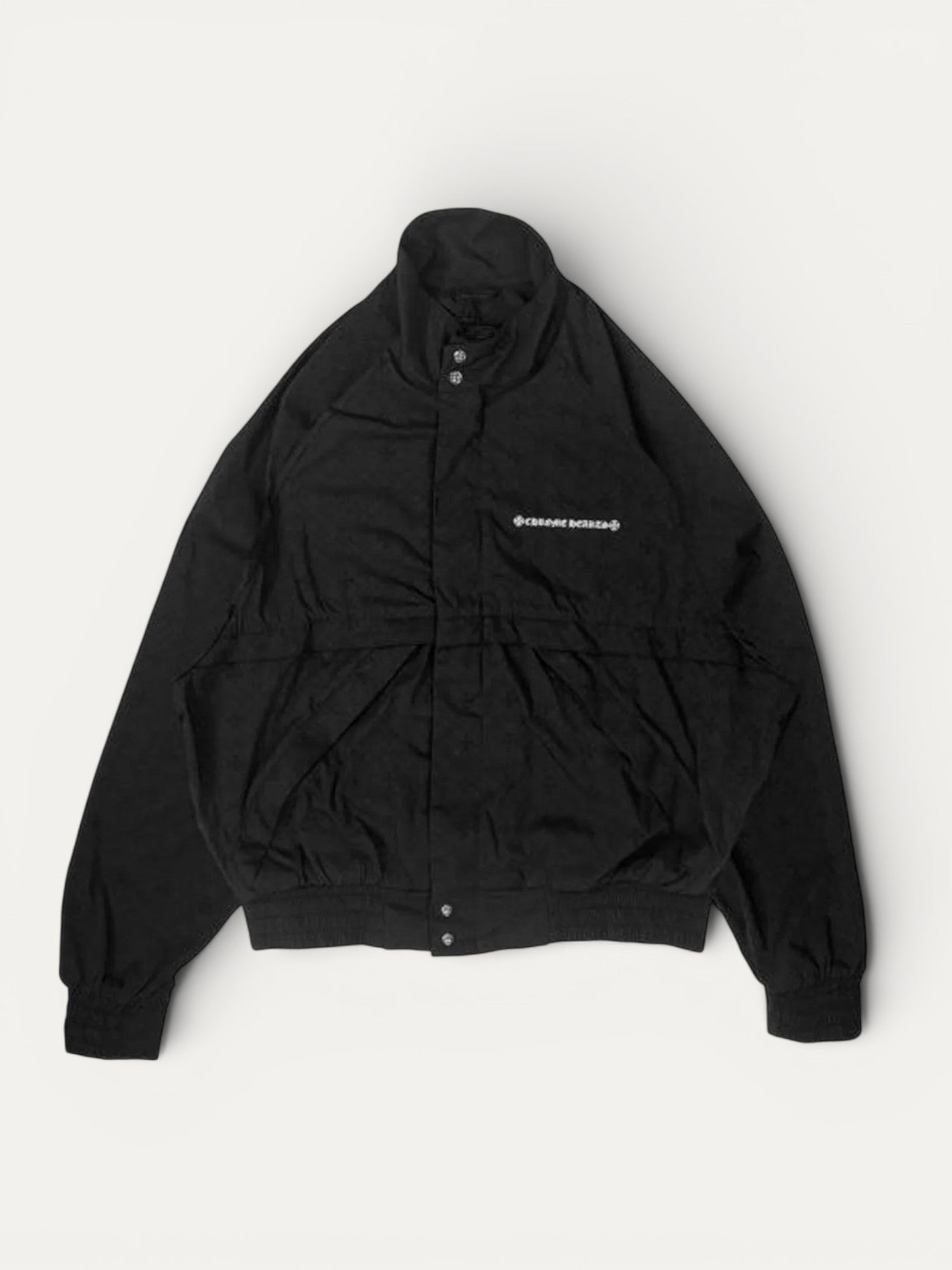 Chrome Hearts Black Monogram Nylon Track Jacket
