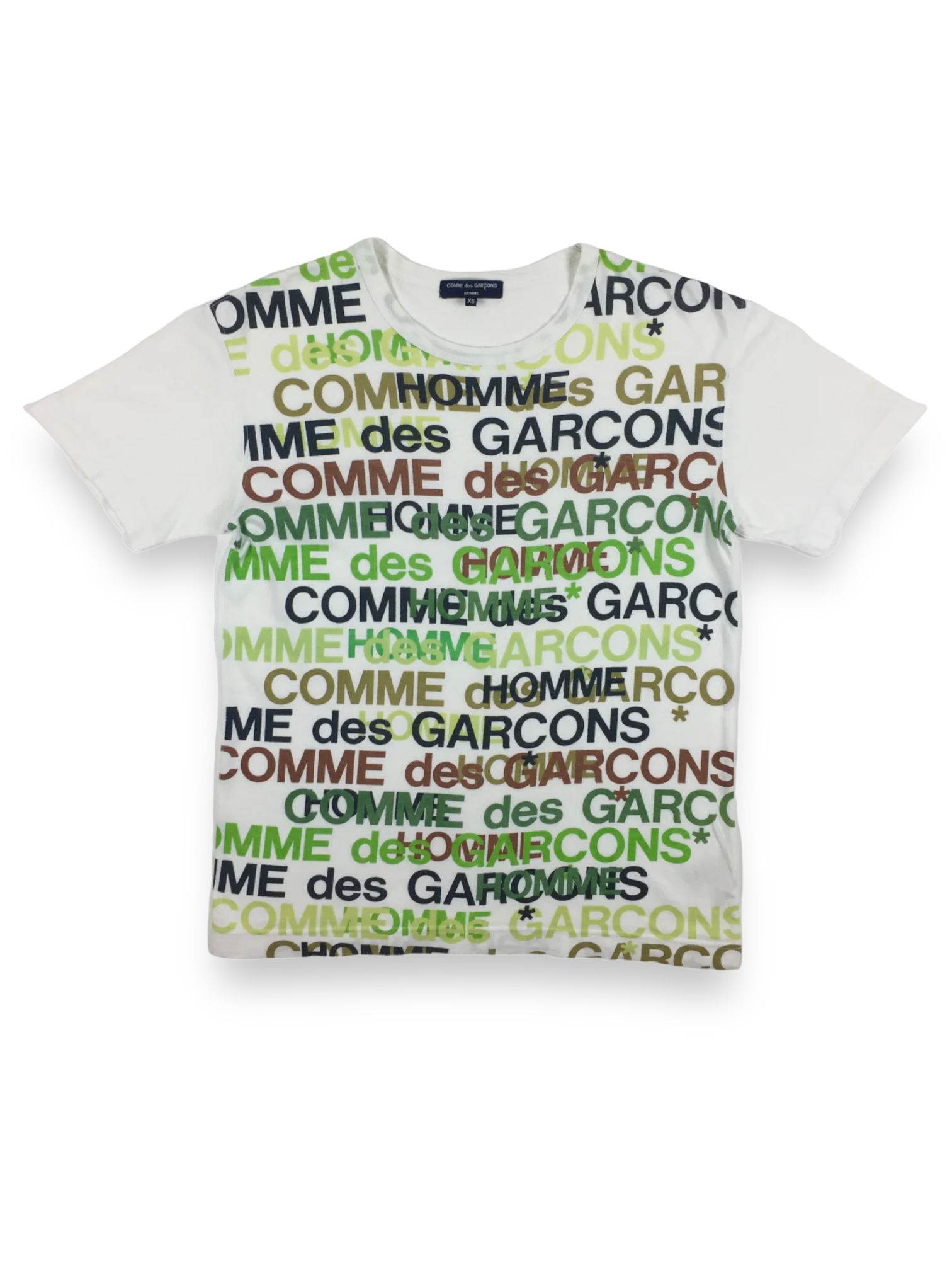 COMMEdesGARÇONS Homme Green White Tee