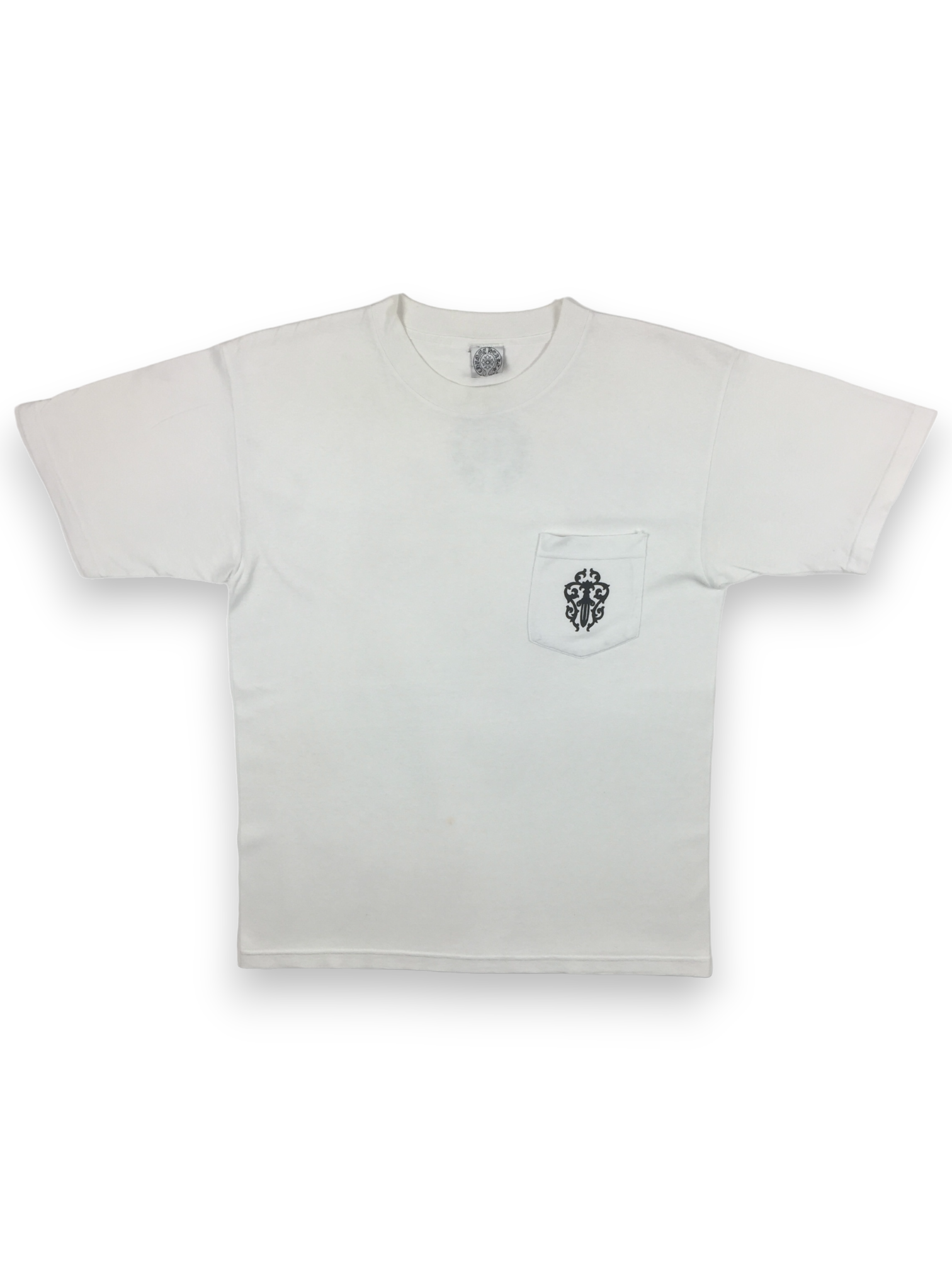 Chrome Hearts White Horseshoe Logo Pocket Tee