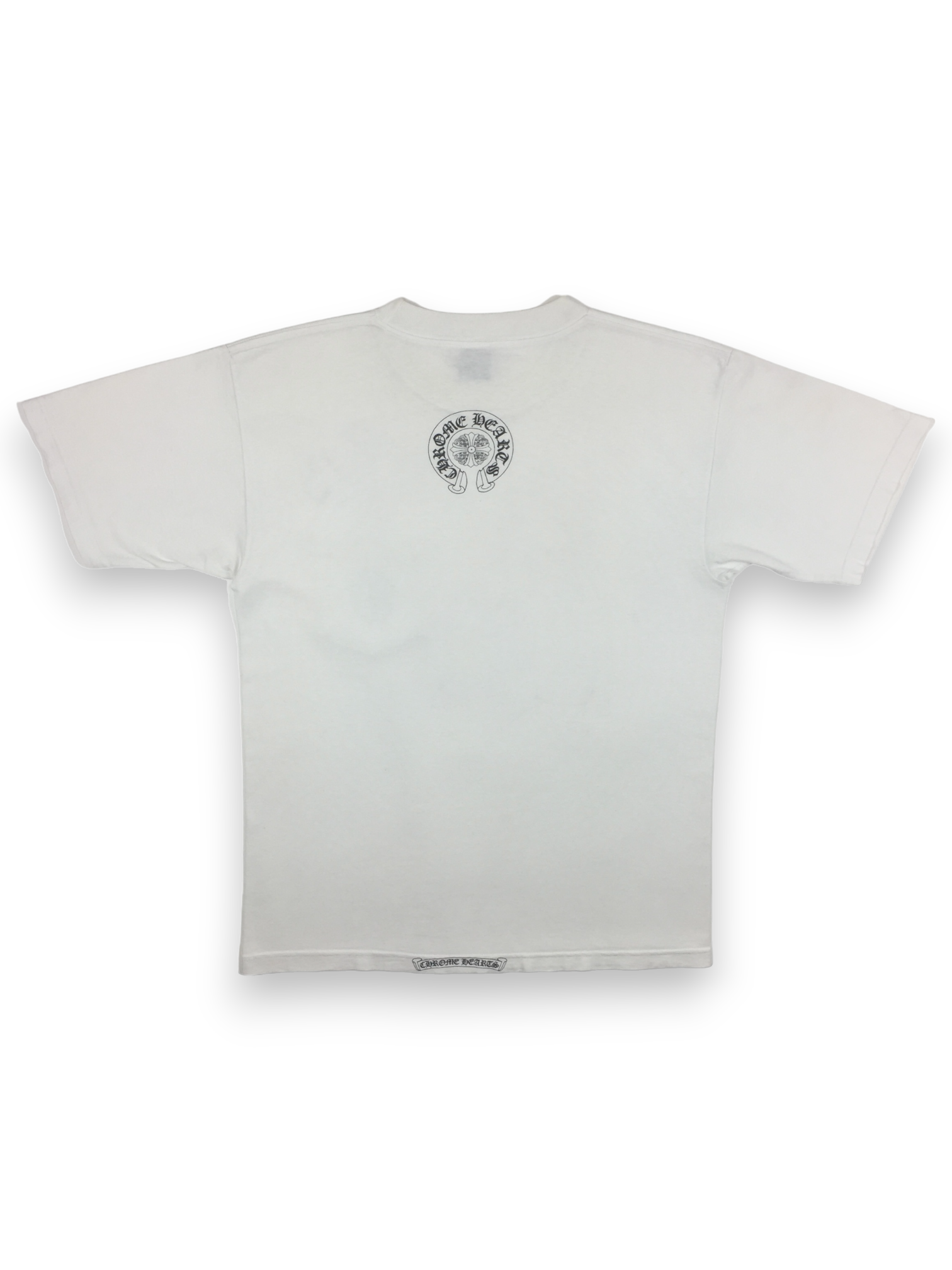 Chrome Hearts White Horseshoe Logo Pocket Tee