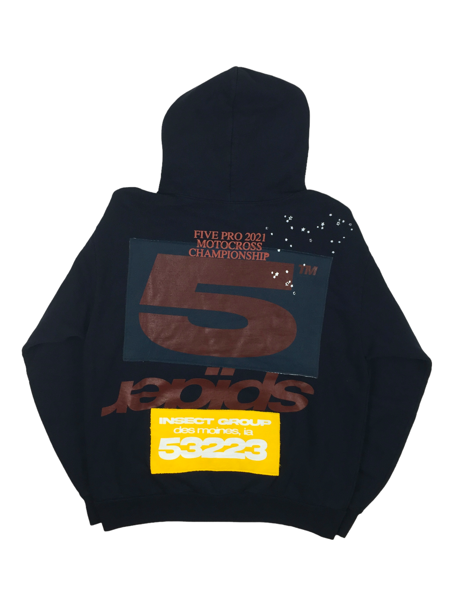Spider Worldwide Navy Brown Hoodie