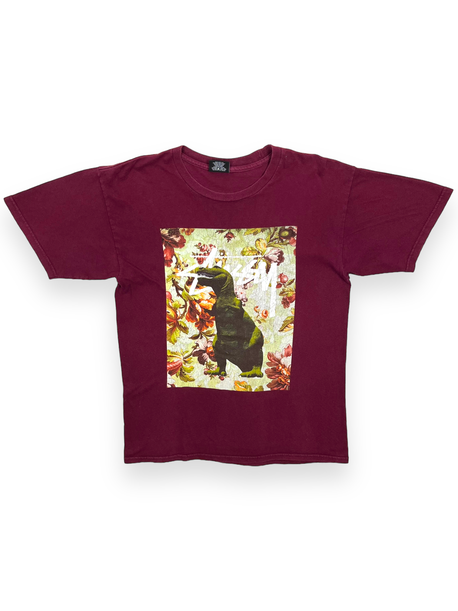 Stüssy Burgundy Dinosaurus Tee