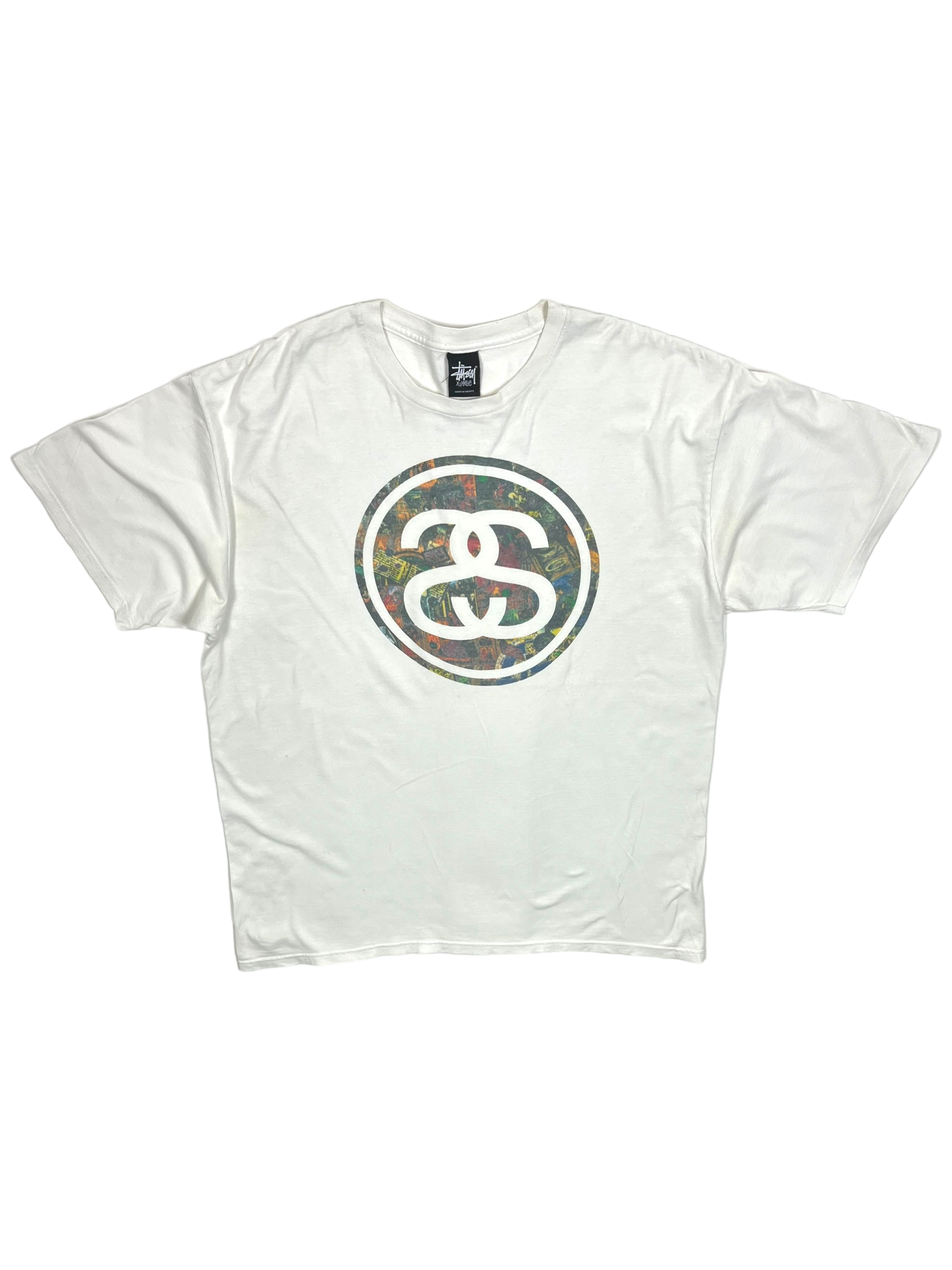 Stüssy Vintage White Double S Logo Tee