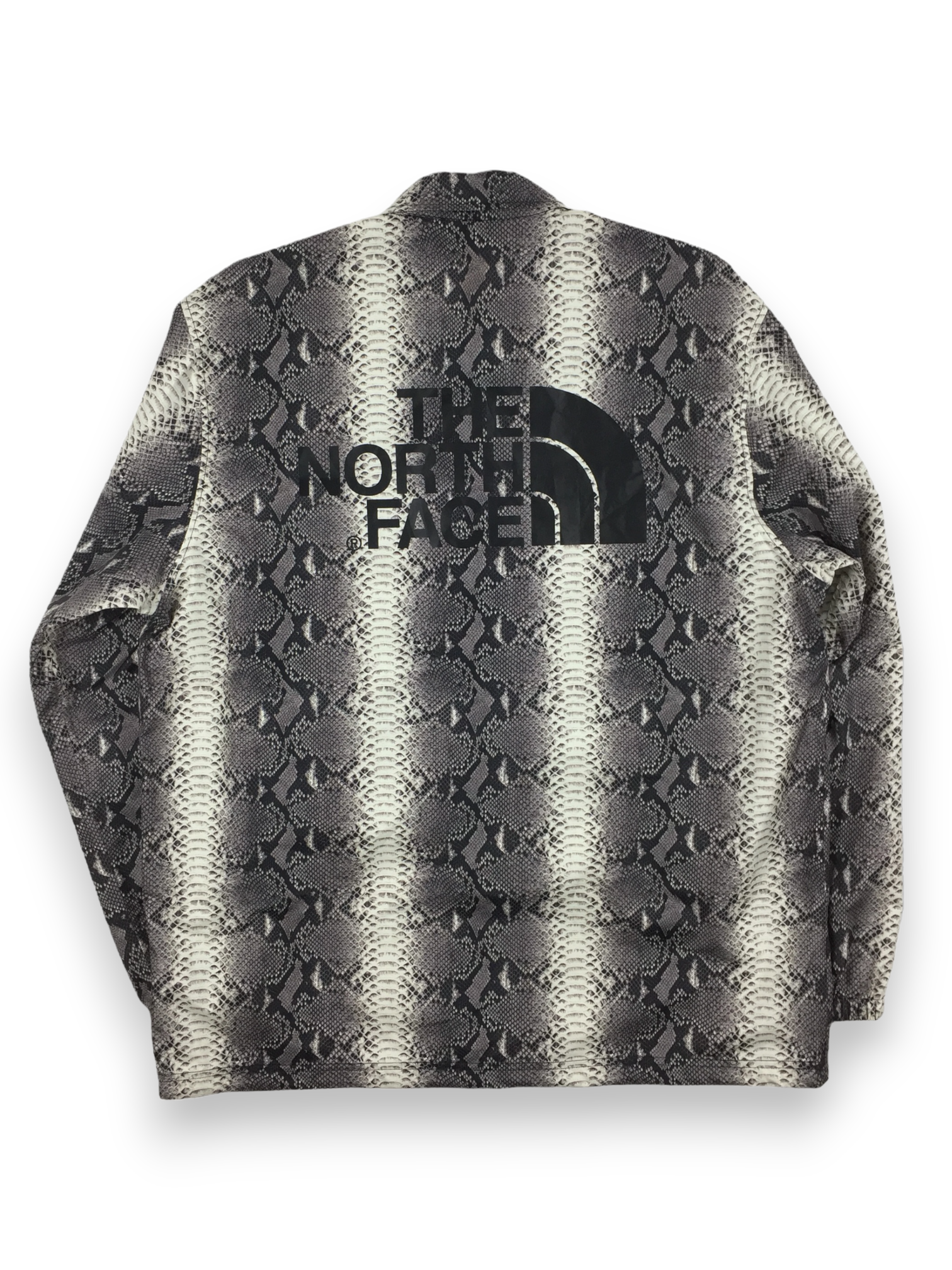 2018 Supreme x The North Face Packable Grey Snakeskin Coach
