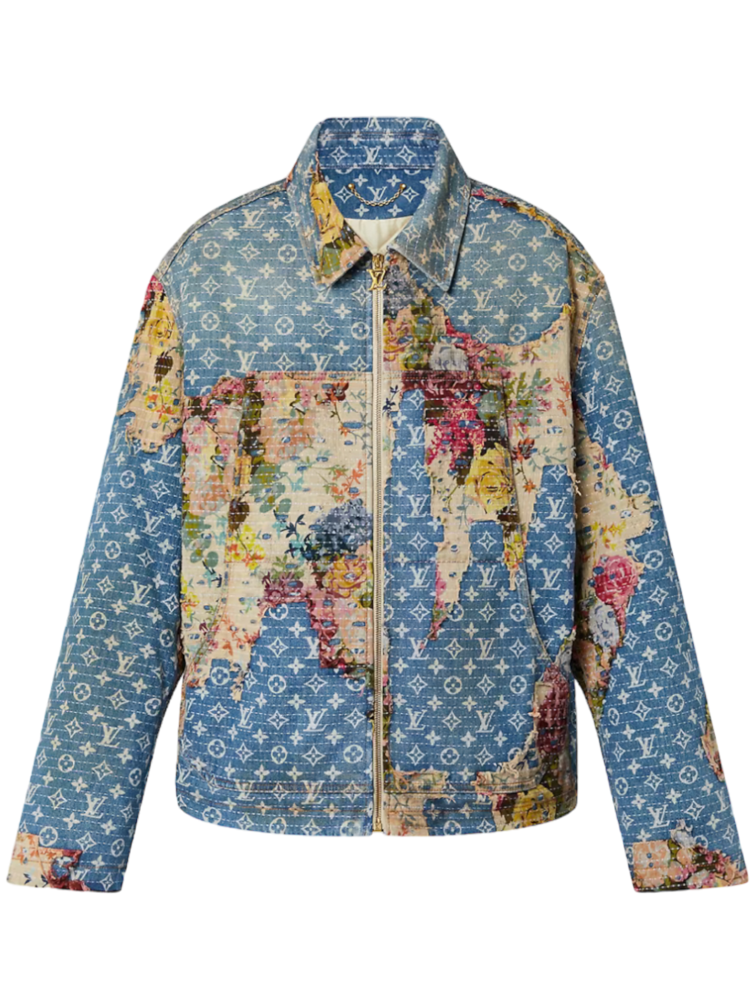 Louis Vuitton Destroyed Workwear Denim Jacket