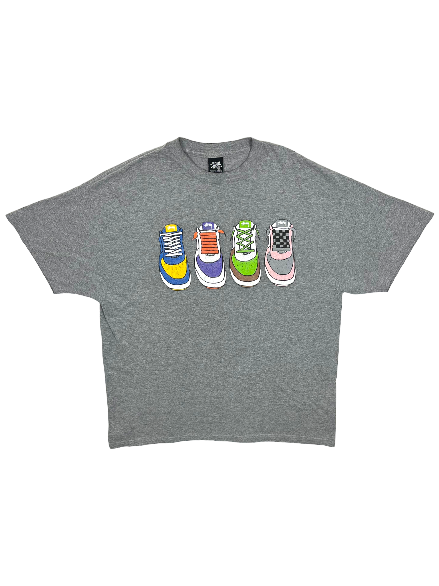 Stussy Grey Sneakers Tee