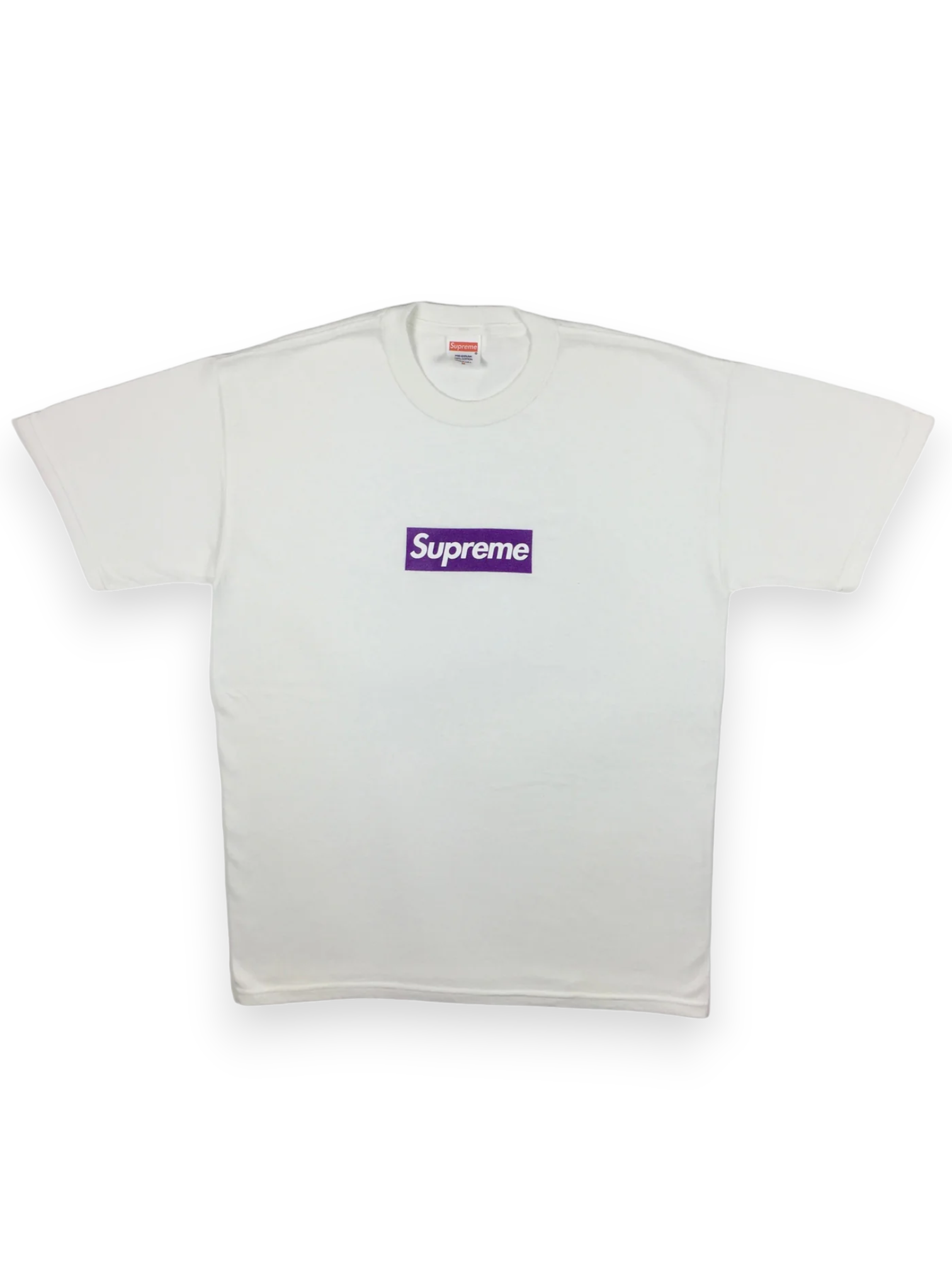 2012 Supreme Unreleased F&F Purple White Box Logo Tee