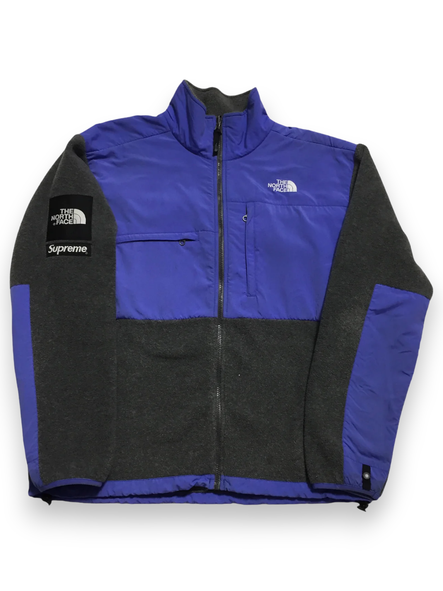 2008 Supreme x The North Face Purple Grey Denali Fleece
