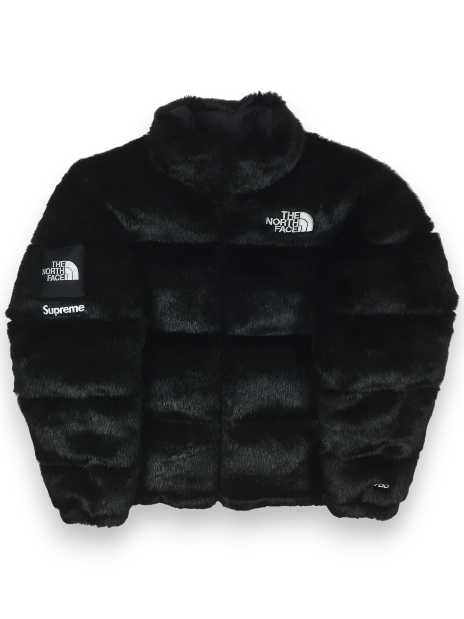 2020 Supreme x The North Face Black Faux Fur Nuptse