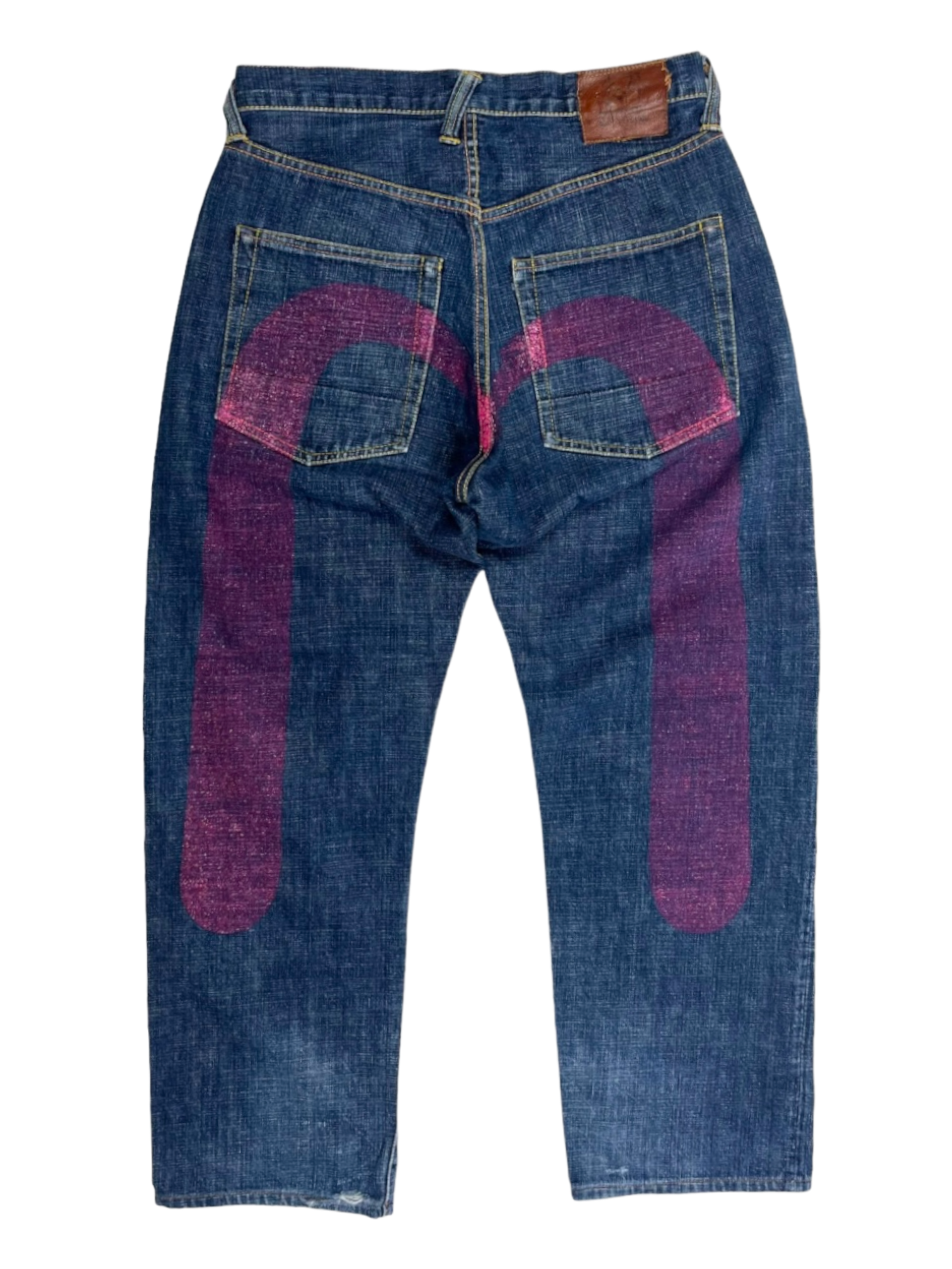 Evisu Diacock Purple Logo Denim Jeans