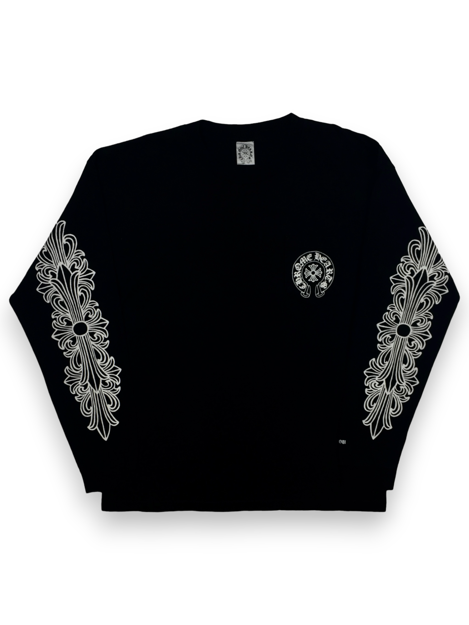 Chrome Hearts Black Horseshoe Logo Longsleeve