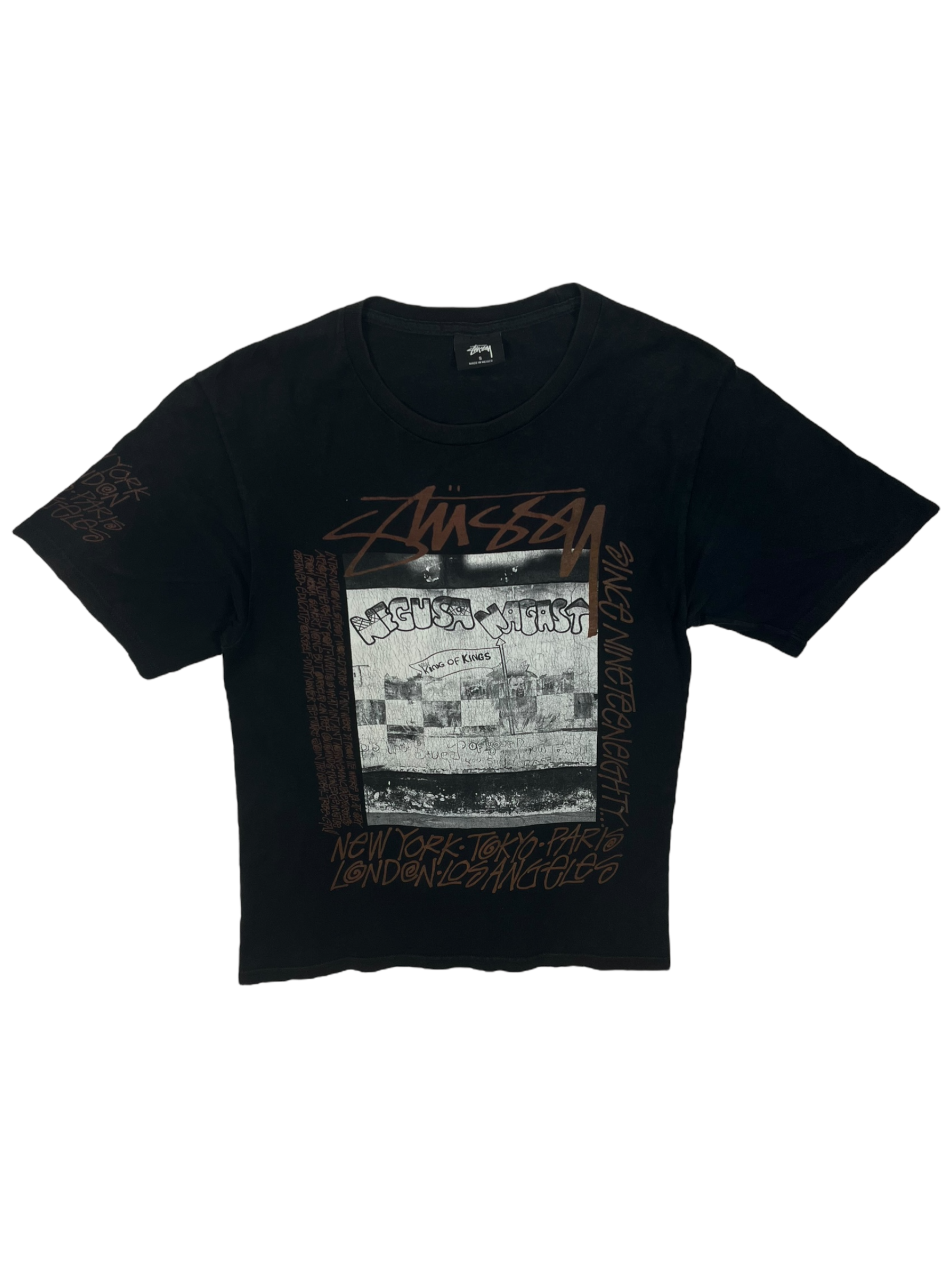 Stussy Vintage Black Negusta Nagast Tee