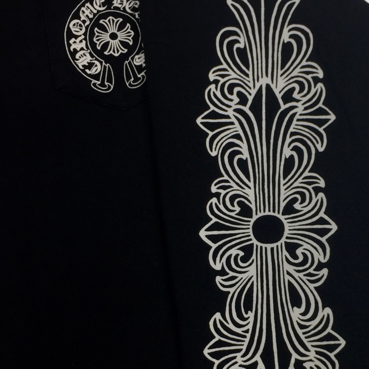 Chrome Hearts Black Horseshoe Logo Longsleeve