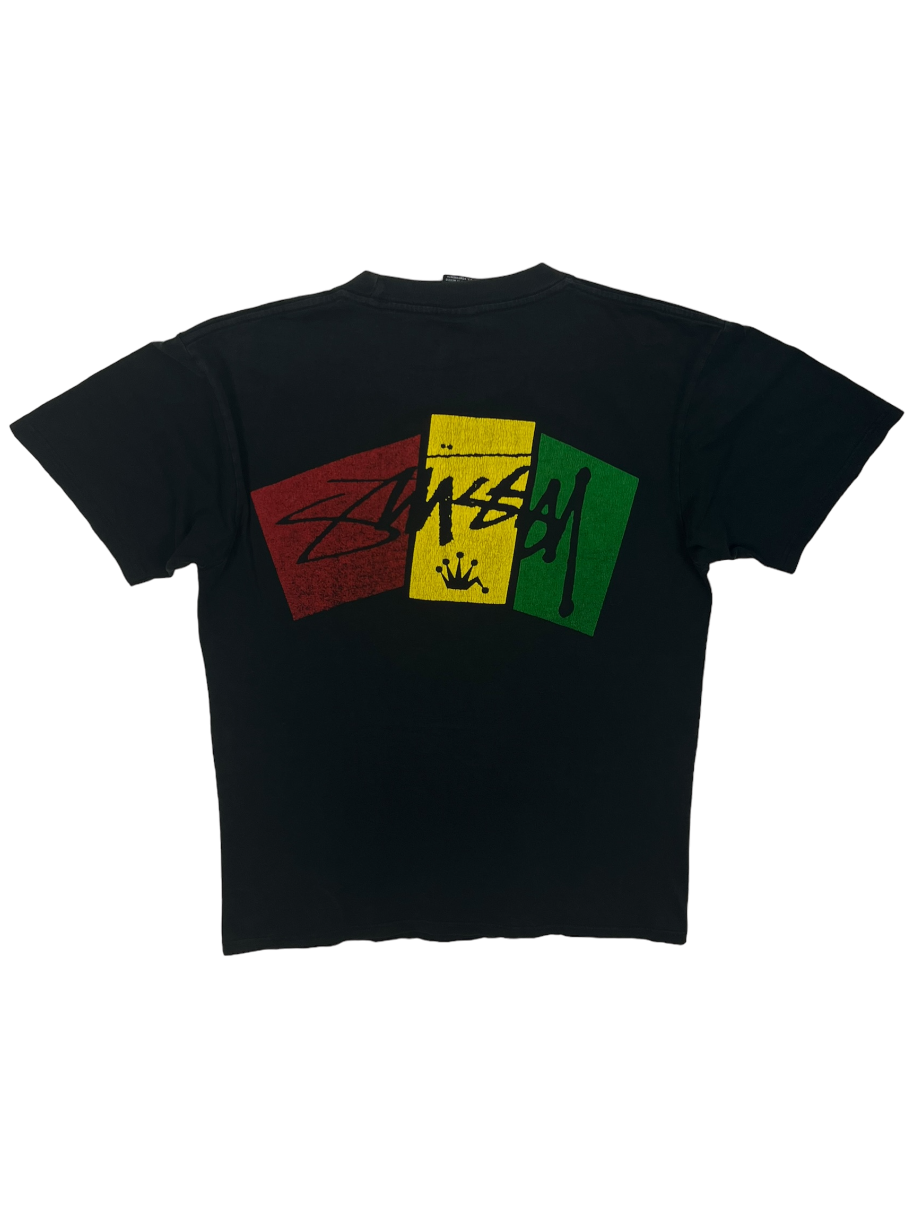 Stussy Vintage Black Rastafari Tee
