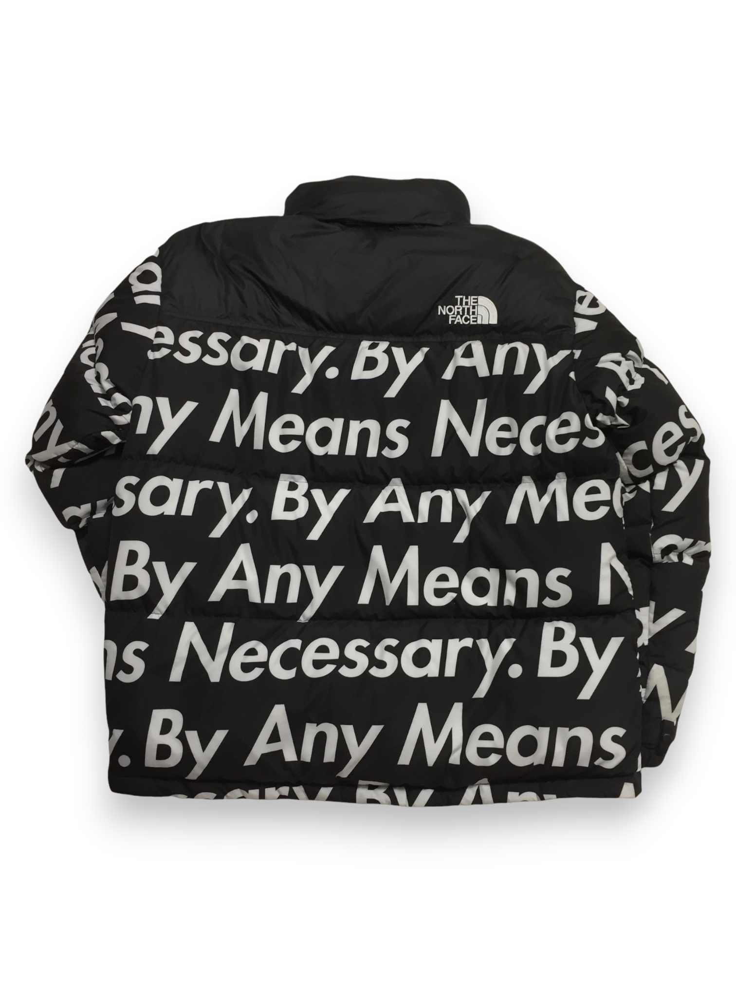 2015 Supreme x The North Face By Any Means Necessary Black Nuptse