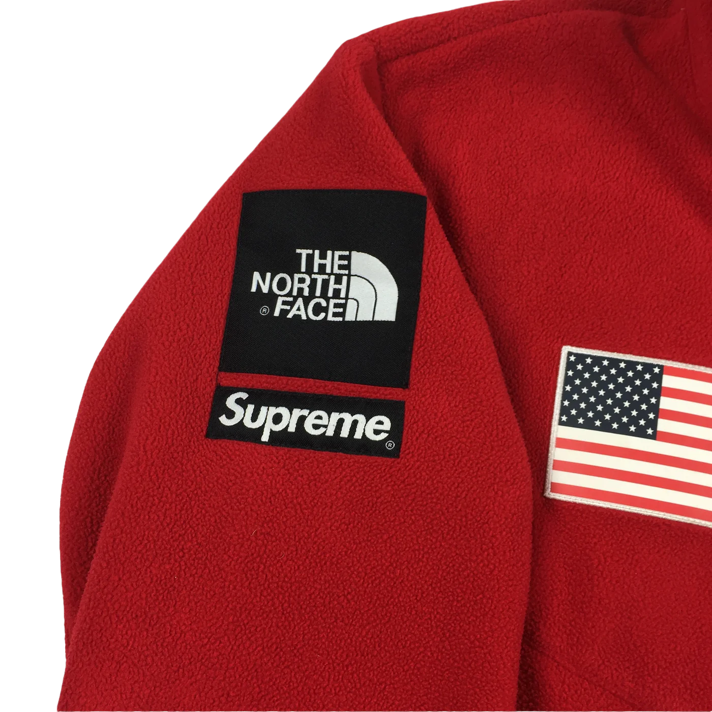 2017 Supreme x The North Face Red Antarctica Fleece
