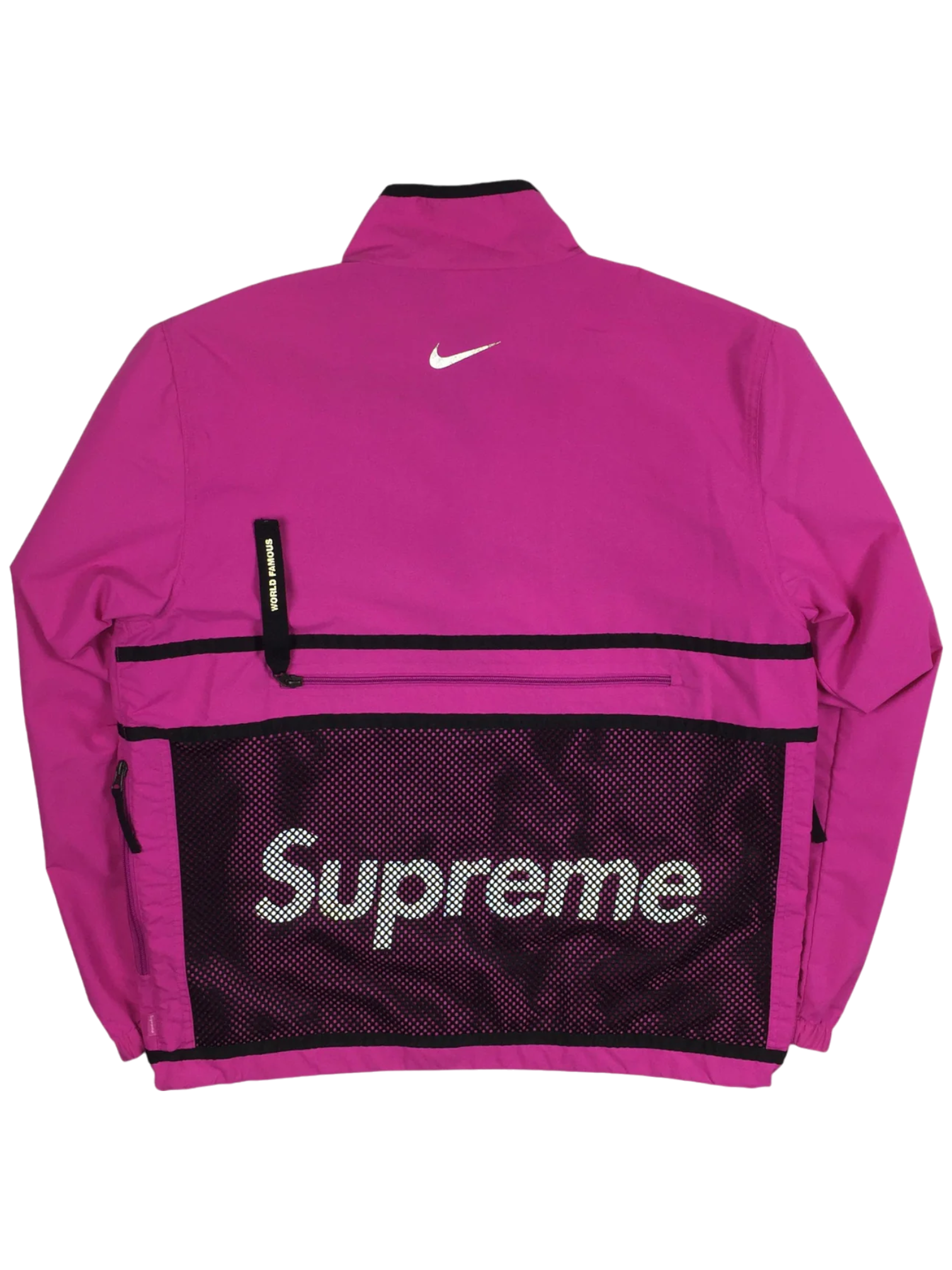 2017 Supreme x NIKE Pink 3M Trail Running Jacket