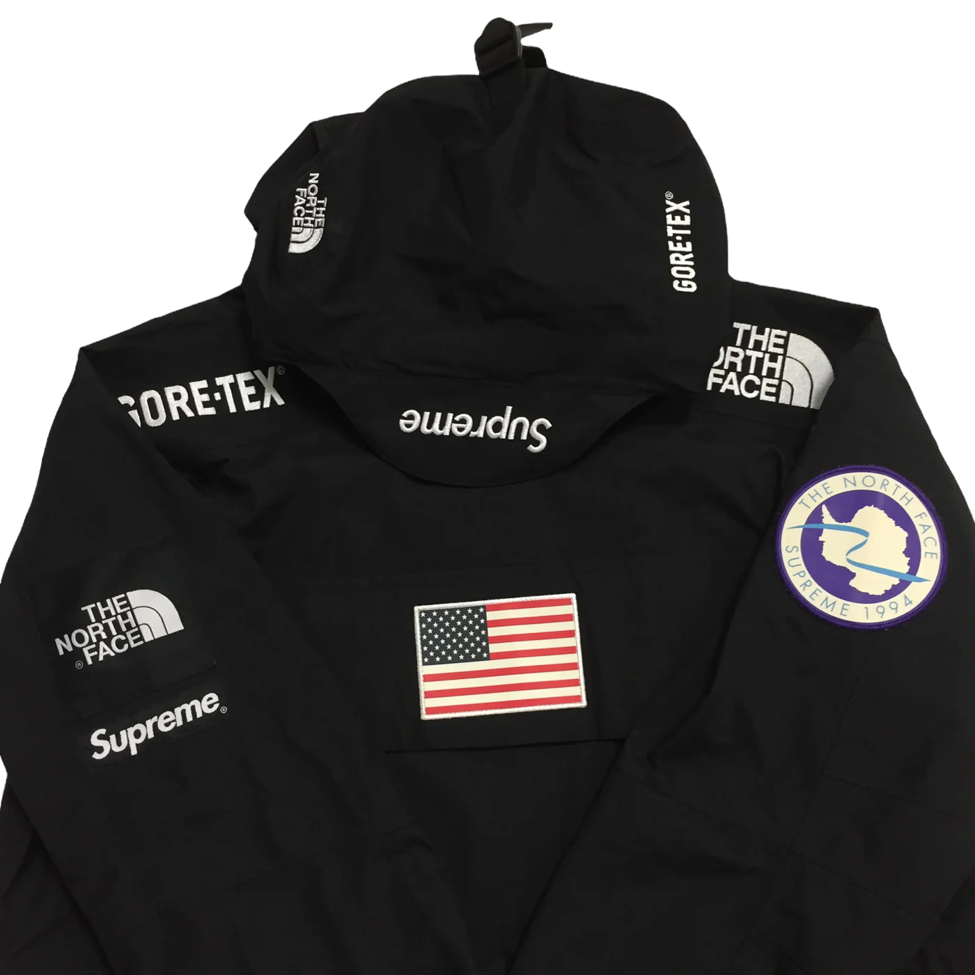 2017 Supreme x The North Face Black Trans Antarctica Pullover