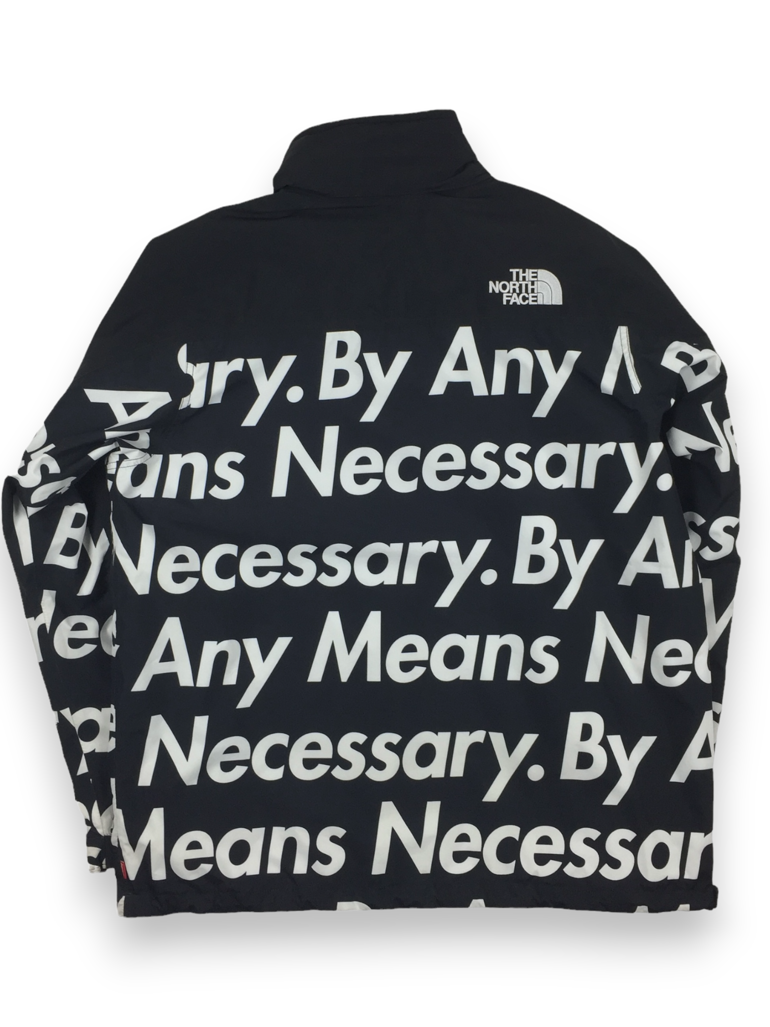 2015 Supreme x The North Face By Any Means Necessary Black Pullover