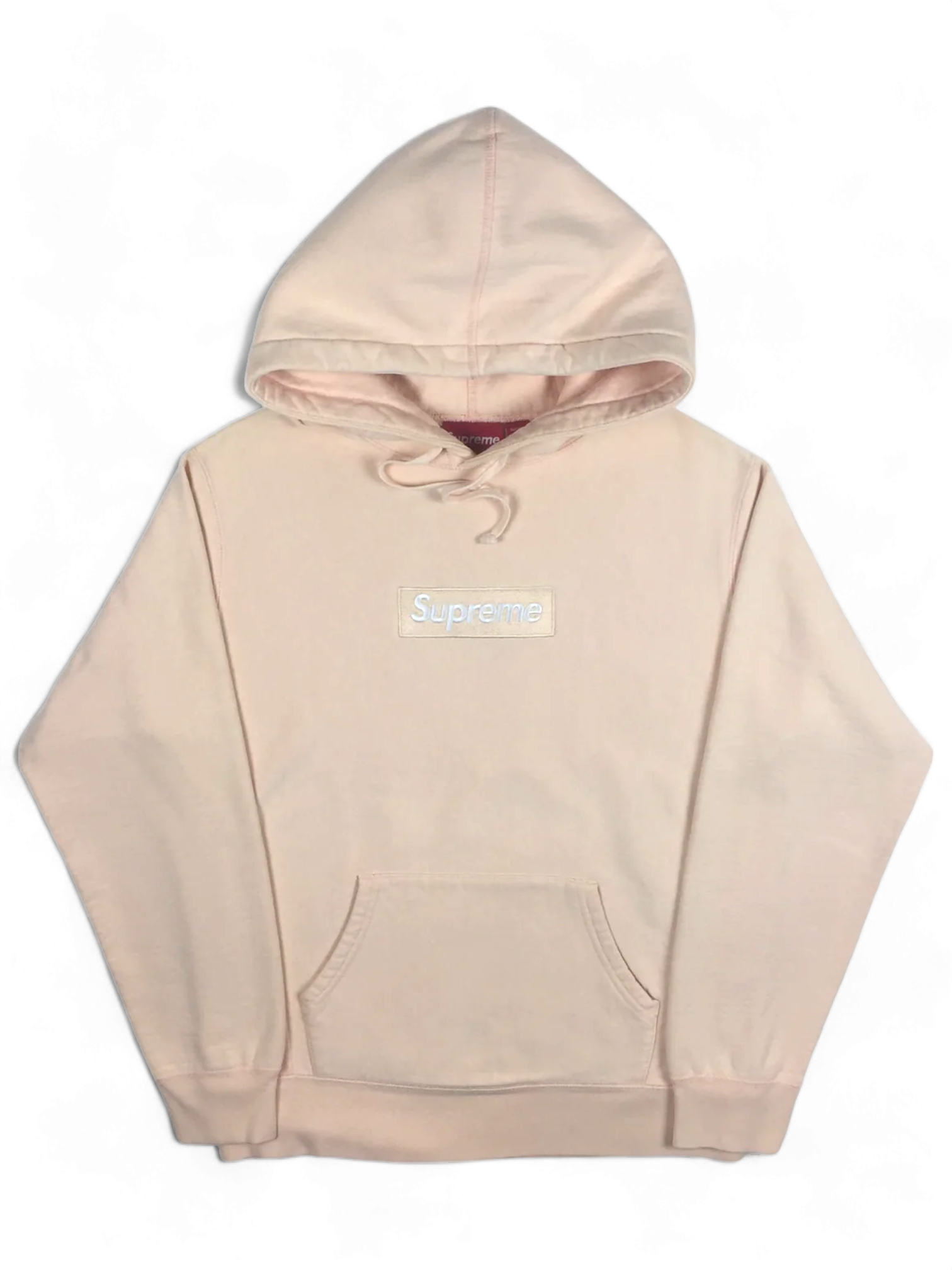 2016 Supreme Peach Box Logo Hoodie