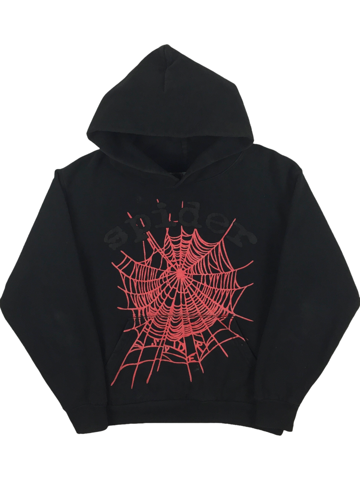 Spider Worldwide Black Red Web Hoodie