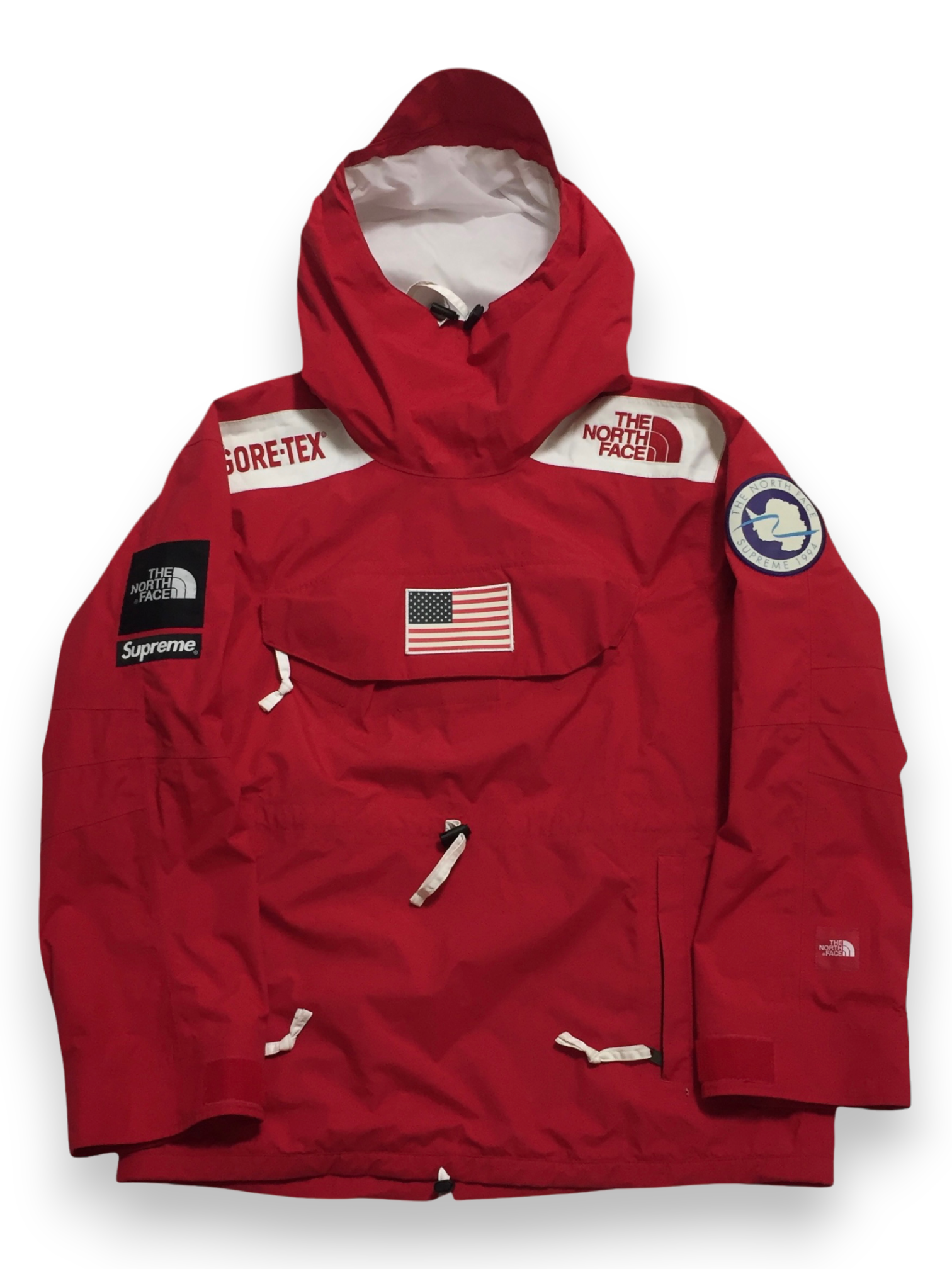 2017 Supreme x The North Face Red Trans Antarctica Pullover