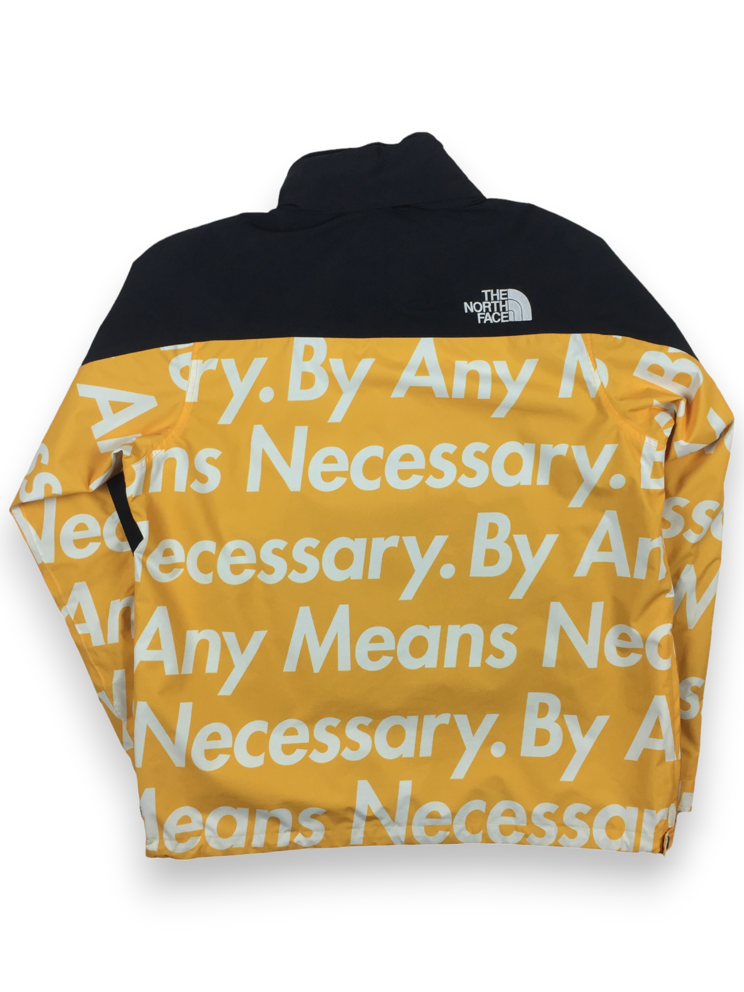 2015 Supreme x The North Face By Any Means Necessary Yellow Pullover