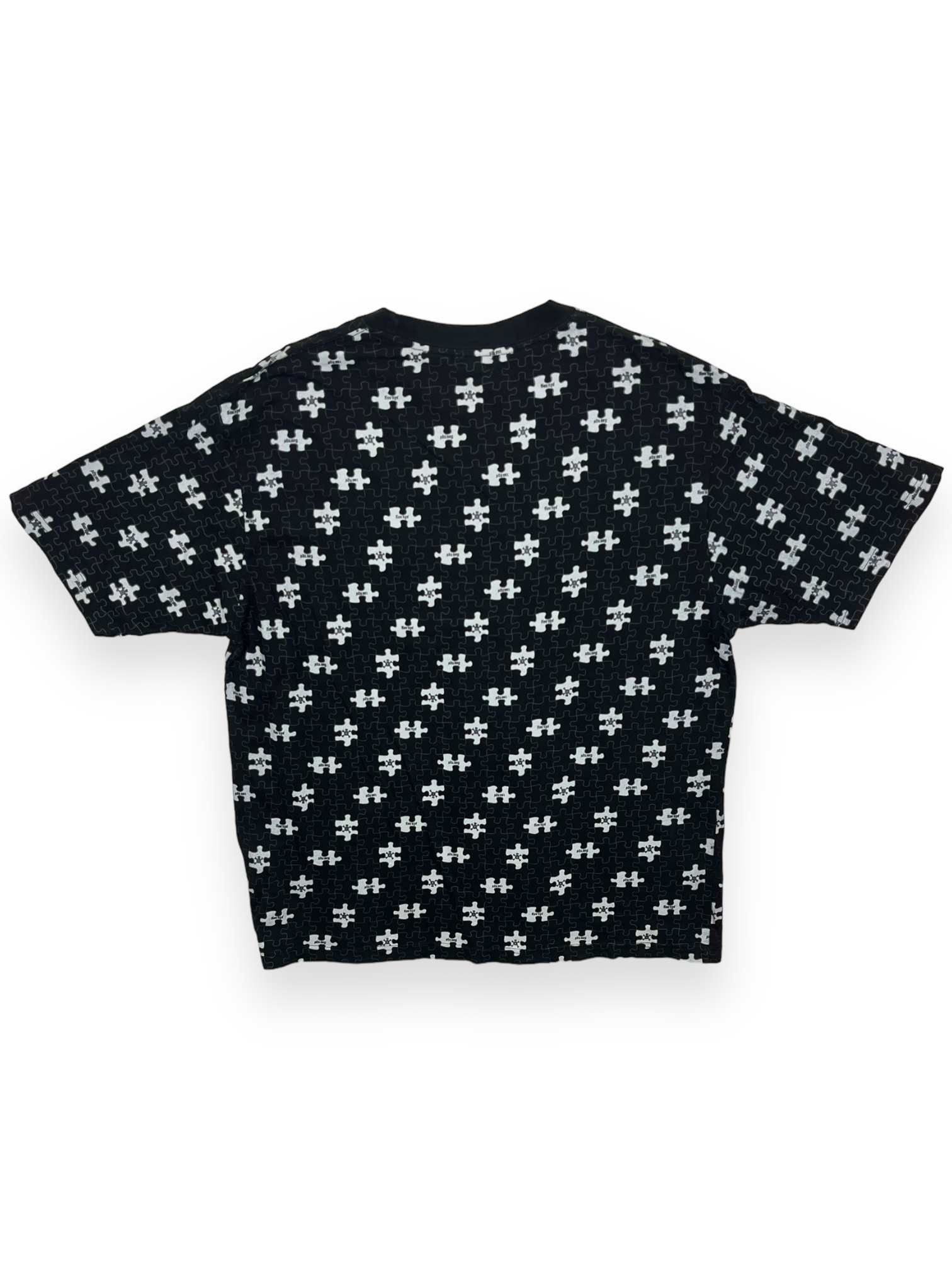 Stussy Vintage Black Grey Puzzle Tee
