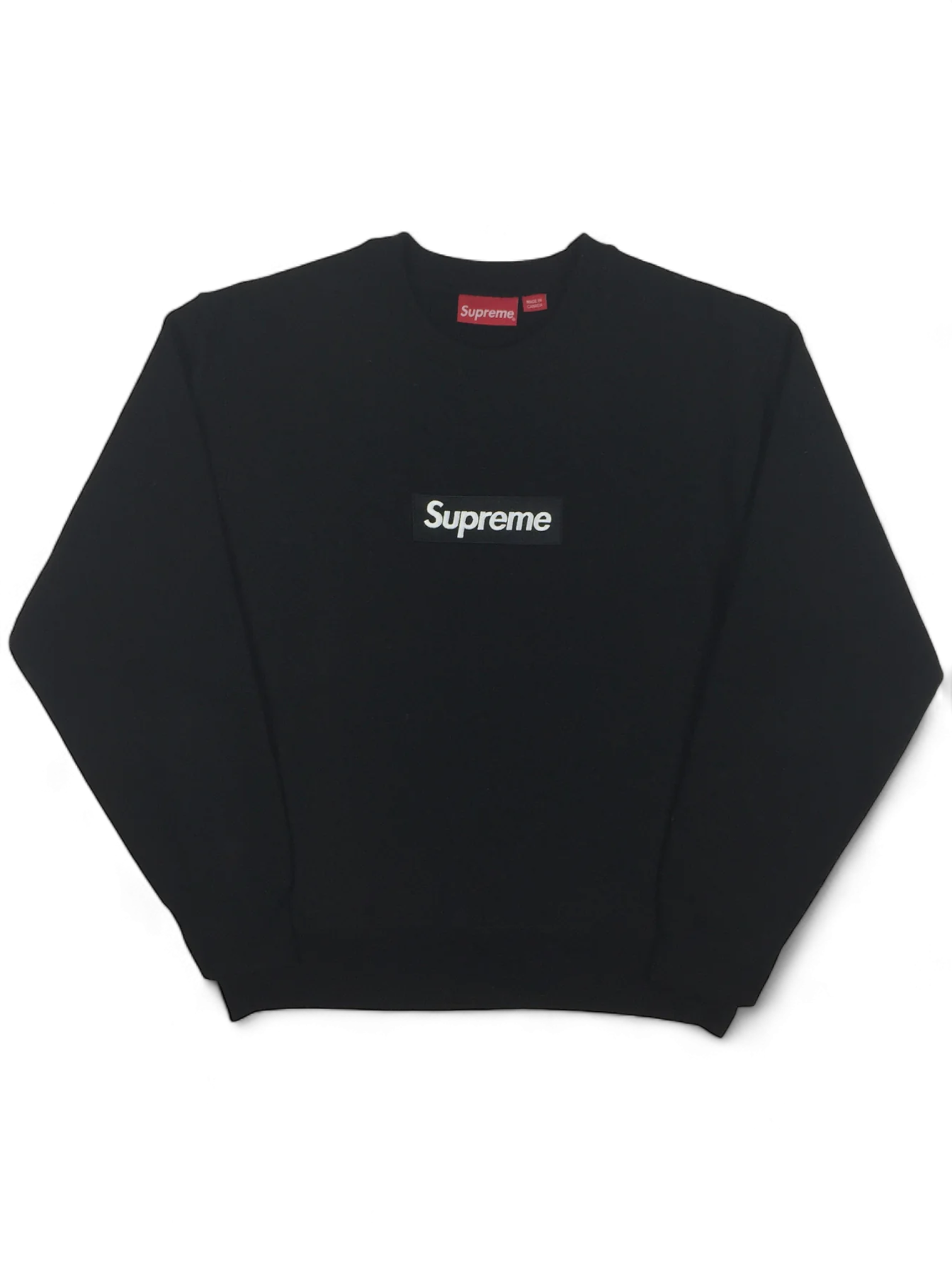 2018 Supreme Black Box Logo Crewneck