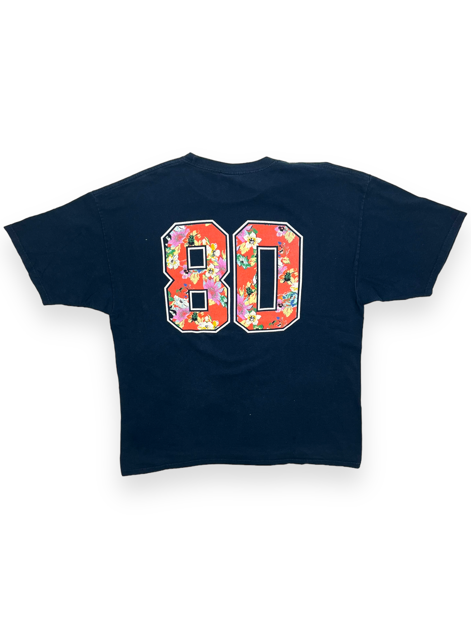 Stussy Vintage Navy Floral S Logo Tee