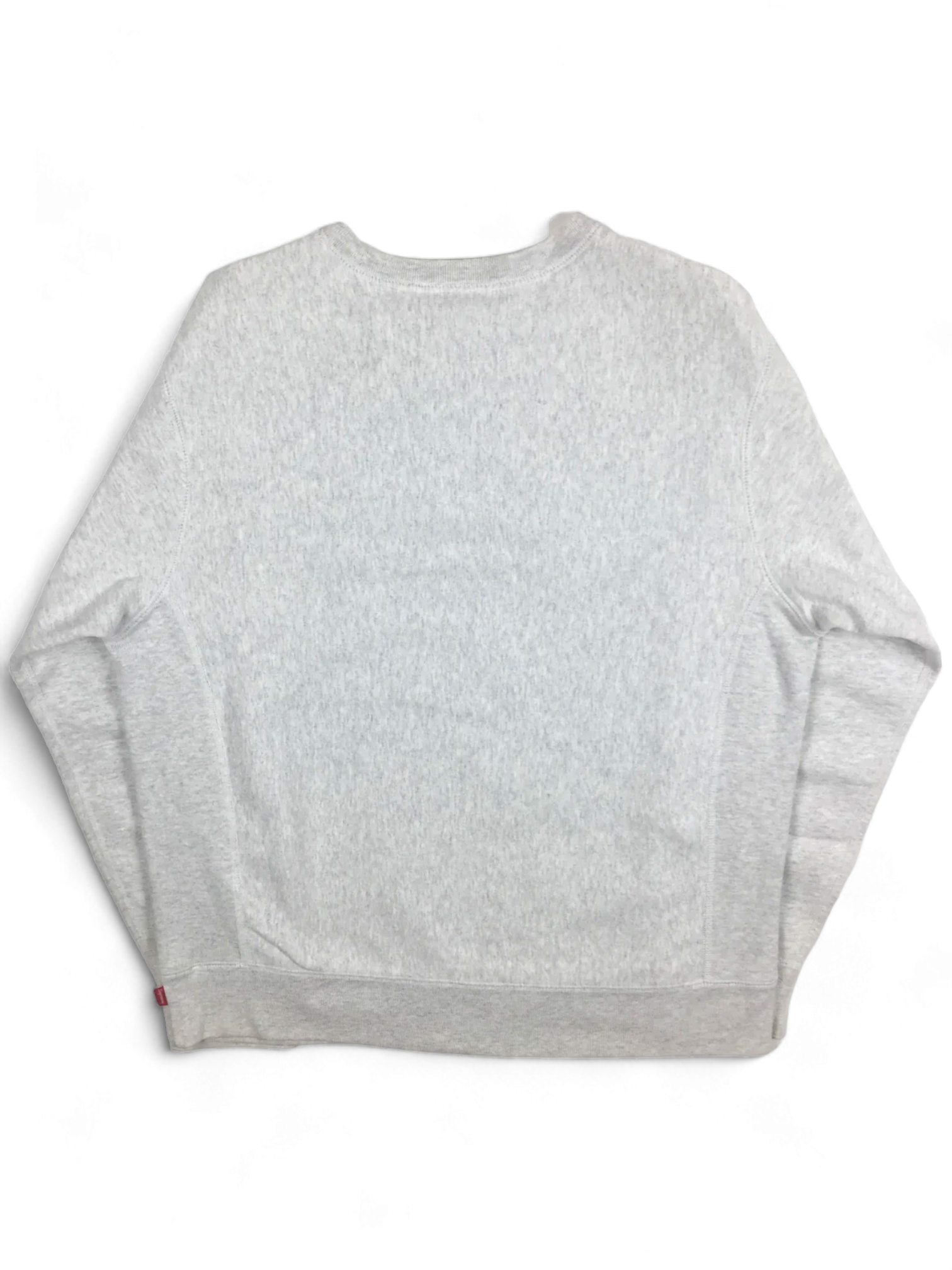 2018 Supreme Ash Grey Box Logo Crewneck