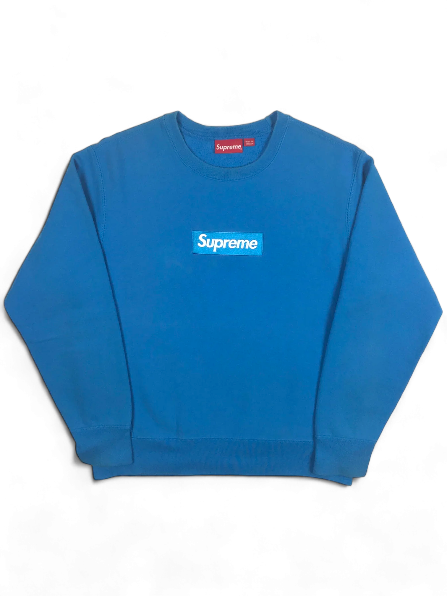 2018 Supreme Royal Blue Box Logo Crewneck