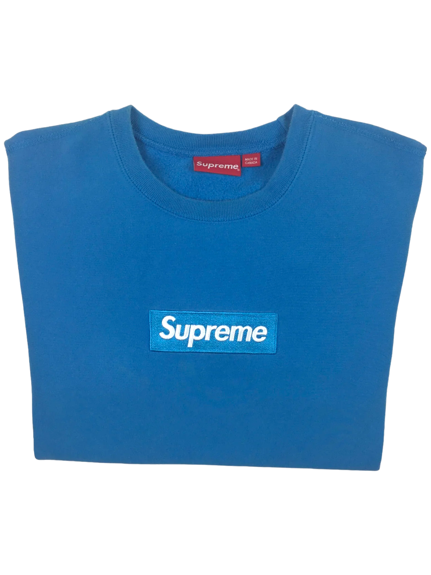 2018 Supreme Royal Blue Box Logo Crewneck