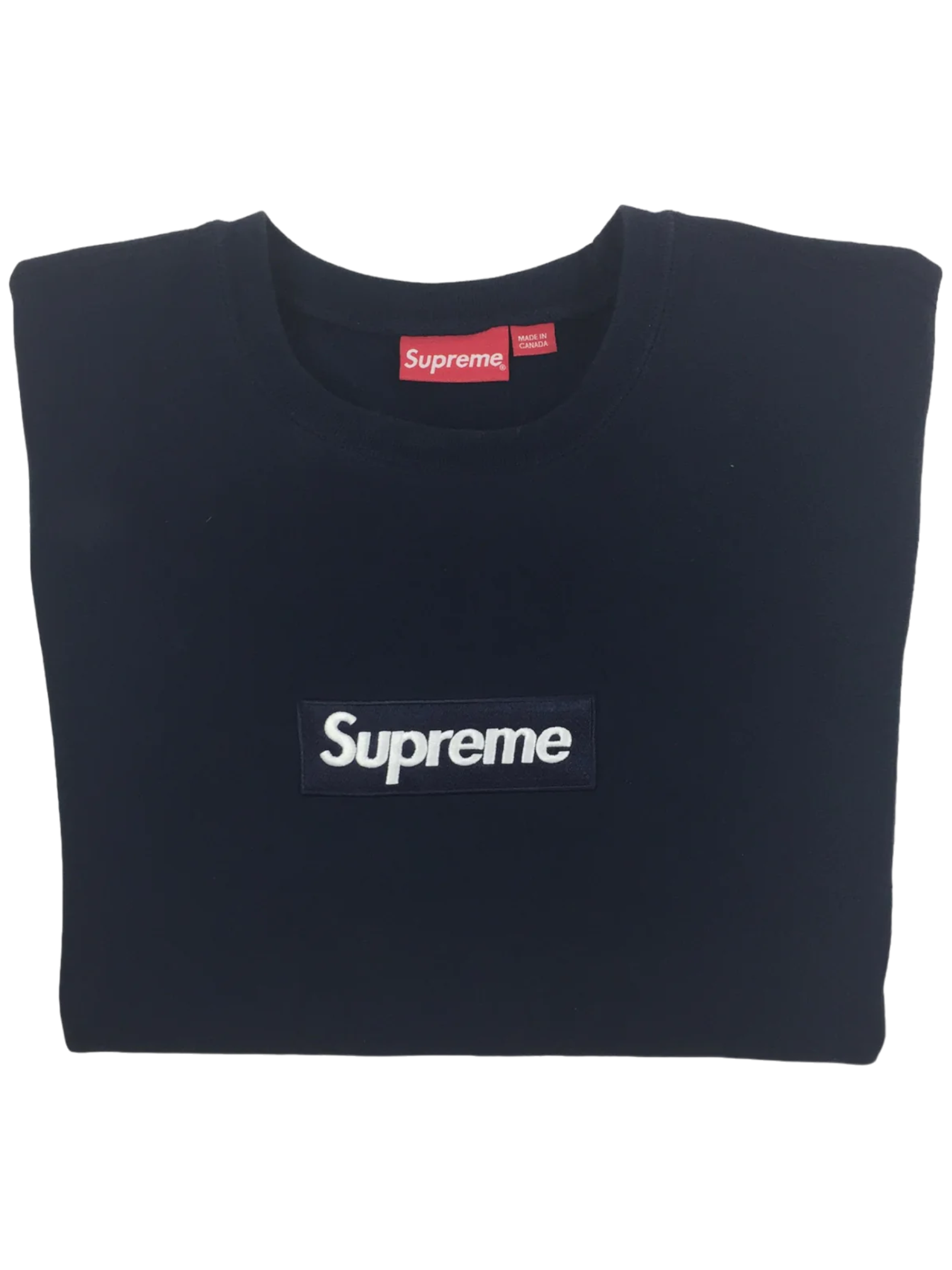 2018 Supreme Navy Box Logo Crewneck