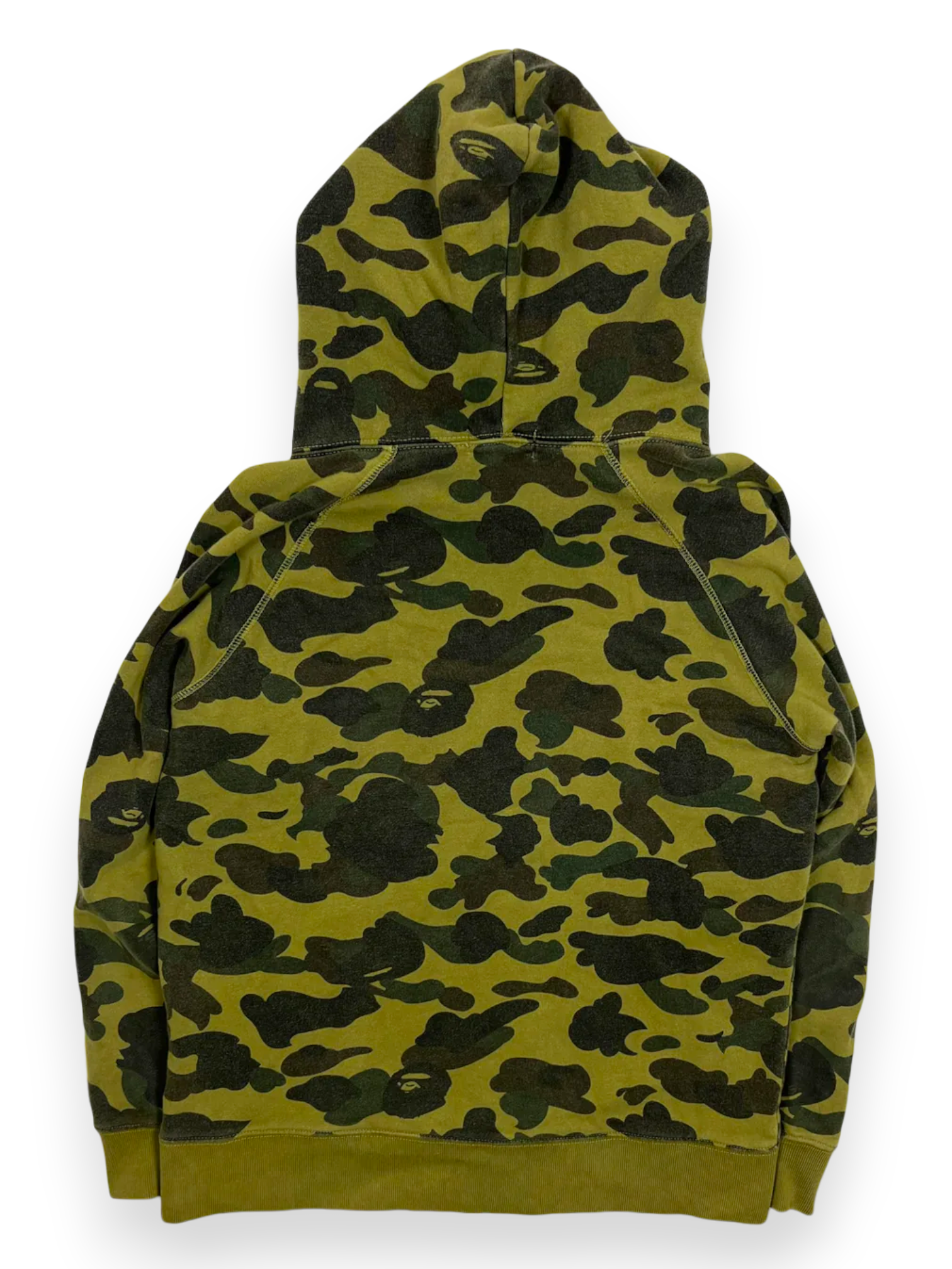BAPE Green Camo College Logo Hoodie