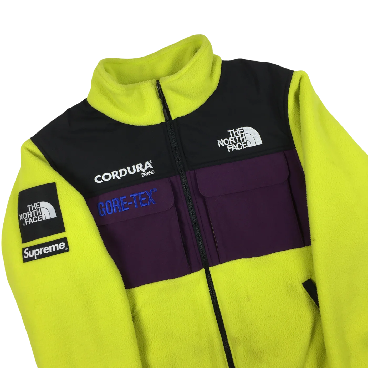 2018 Supreme x The North Face Cordura GORE-TEX Neon Purple Fleece