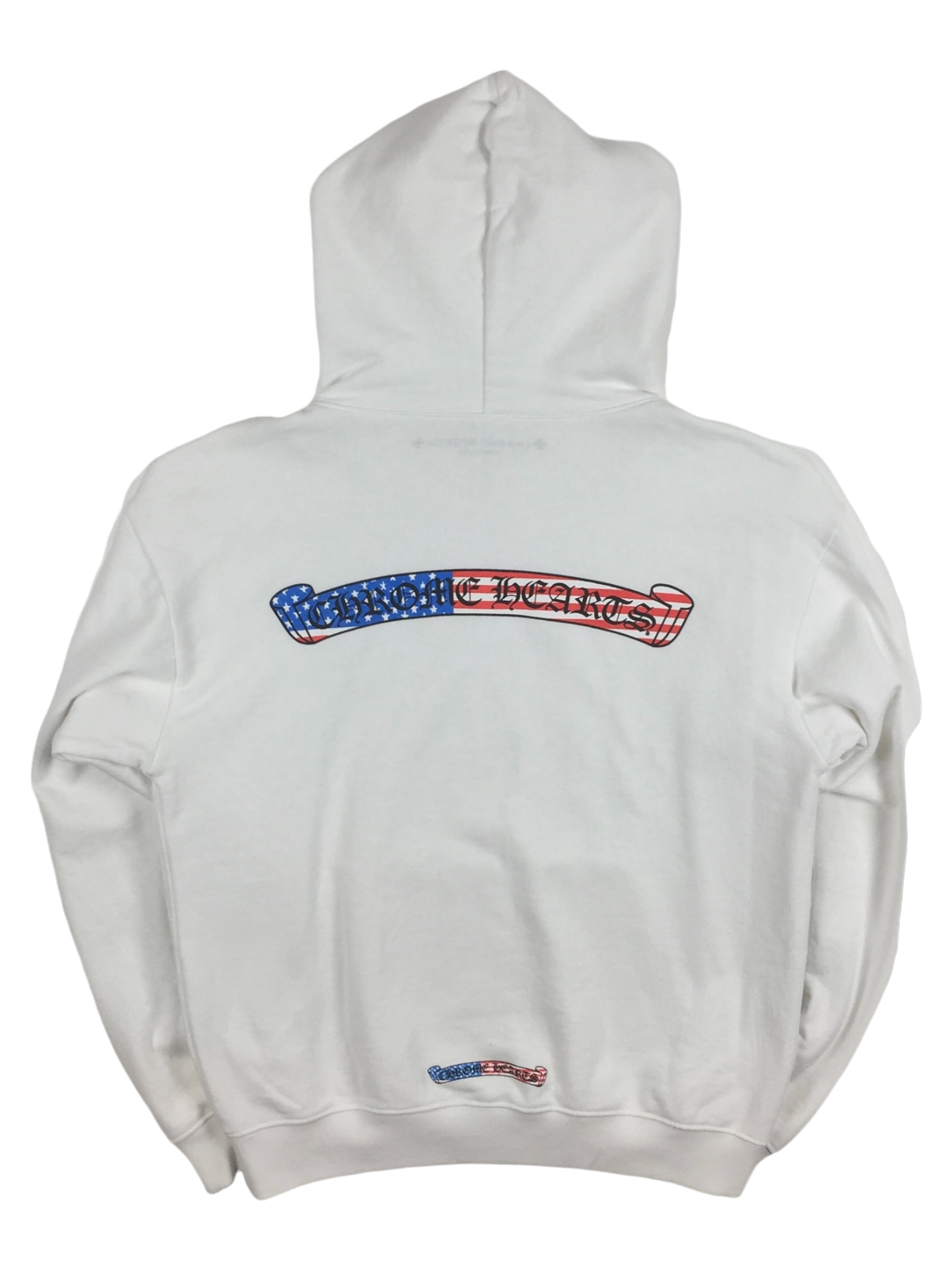 Chrome Hearts Matty Boy American Flag White Hoodie