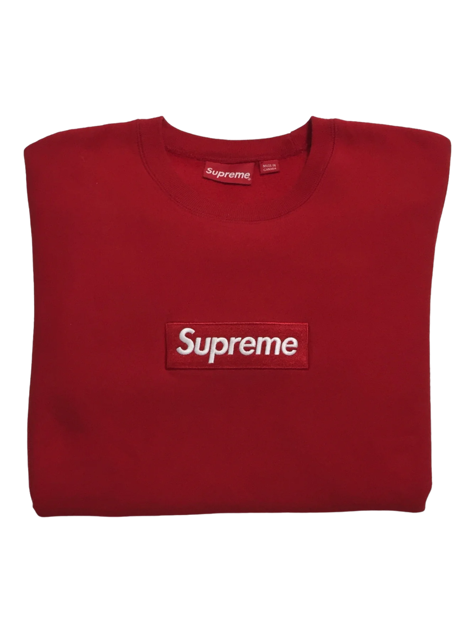 2015 Supreme Red Box Logo Crewneck