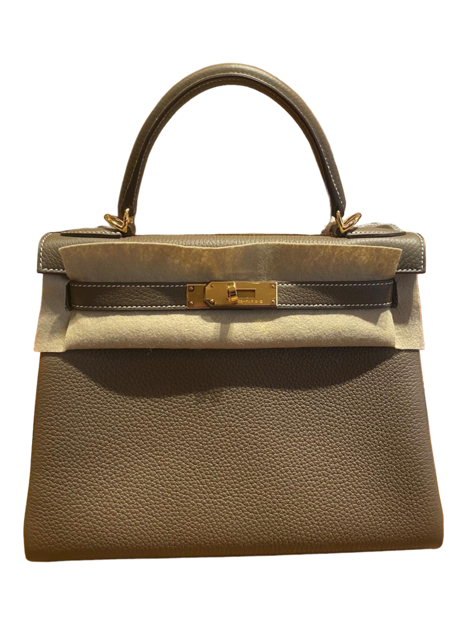 Hermes Kelly II Retourne 28 Veau Taurillon Clemence Leather